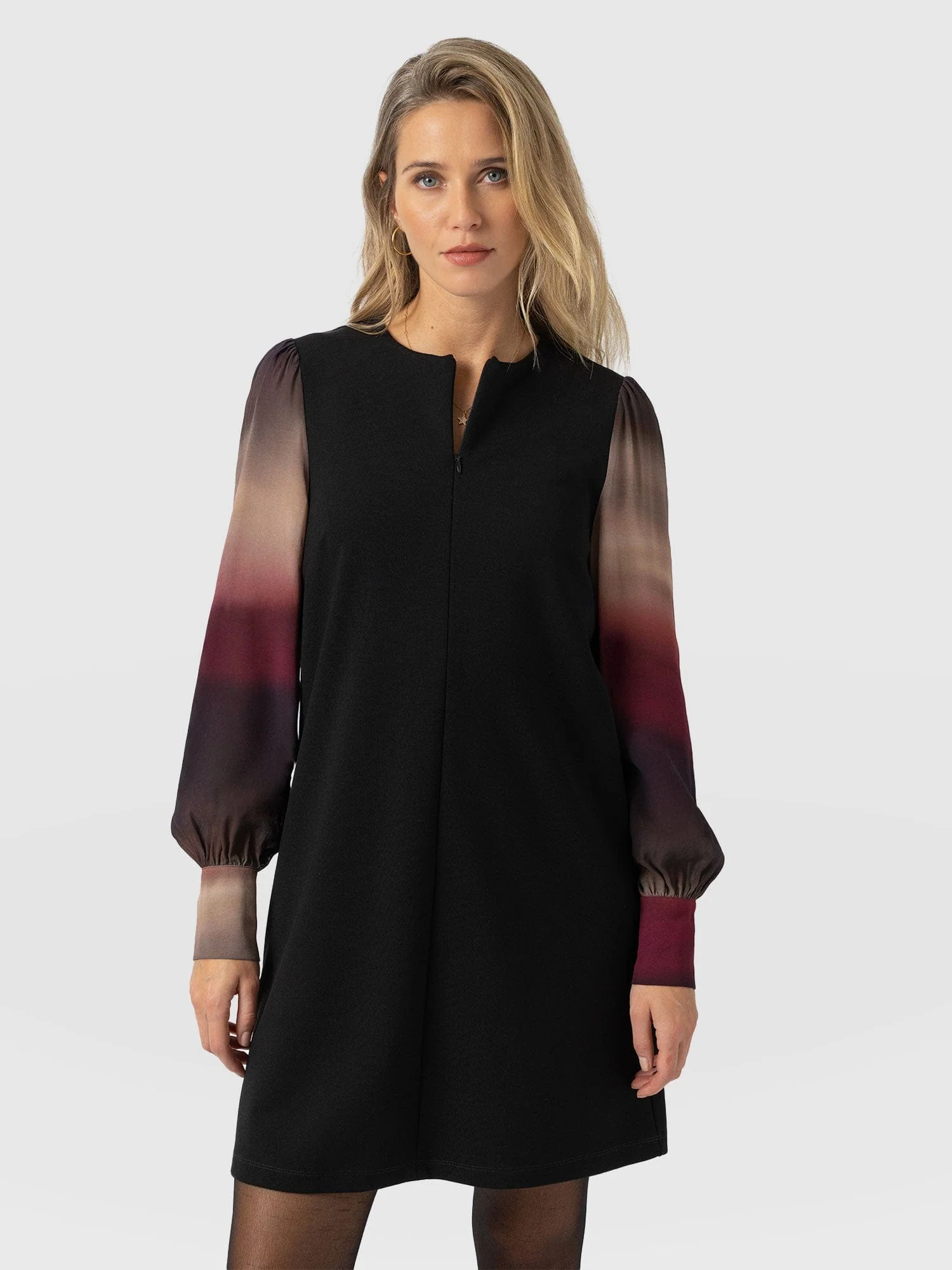 Esme Zip Up Dress - Purple Gradient - Image 3
