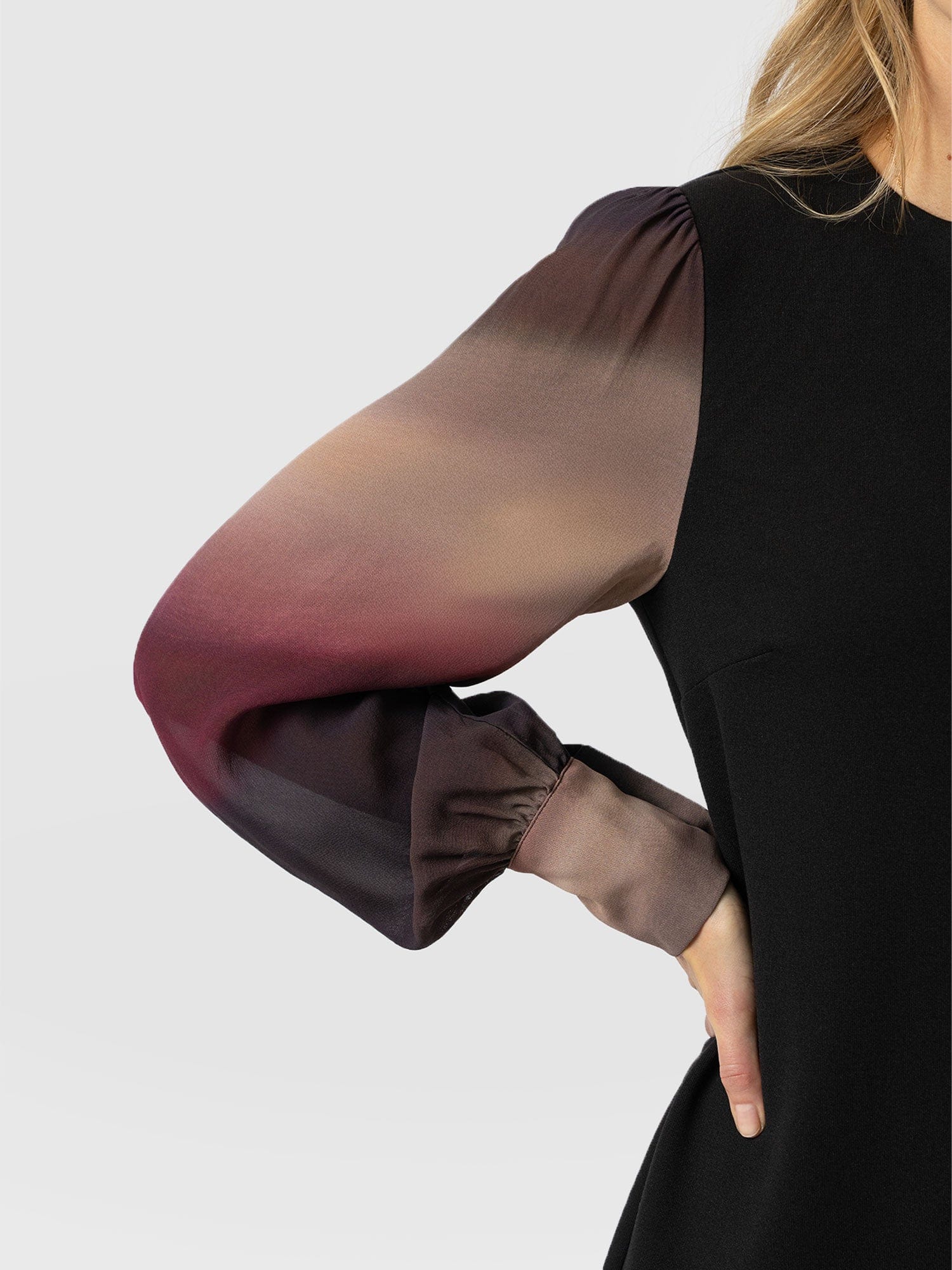Esme Zip Up Dress - Purple Gradient - Image 4