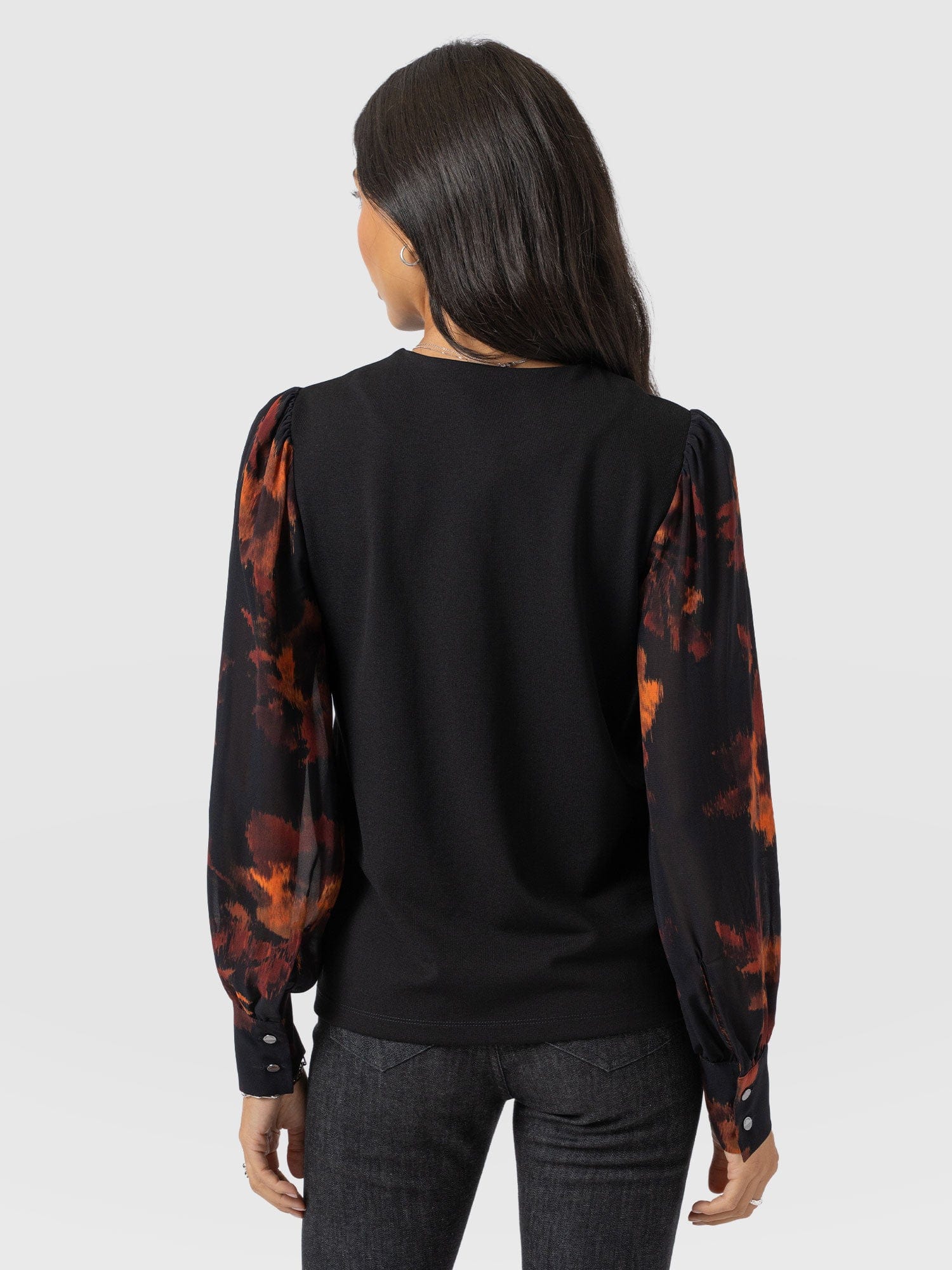 Esme Zip Up Top - Autumn Floral - Image 6