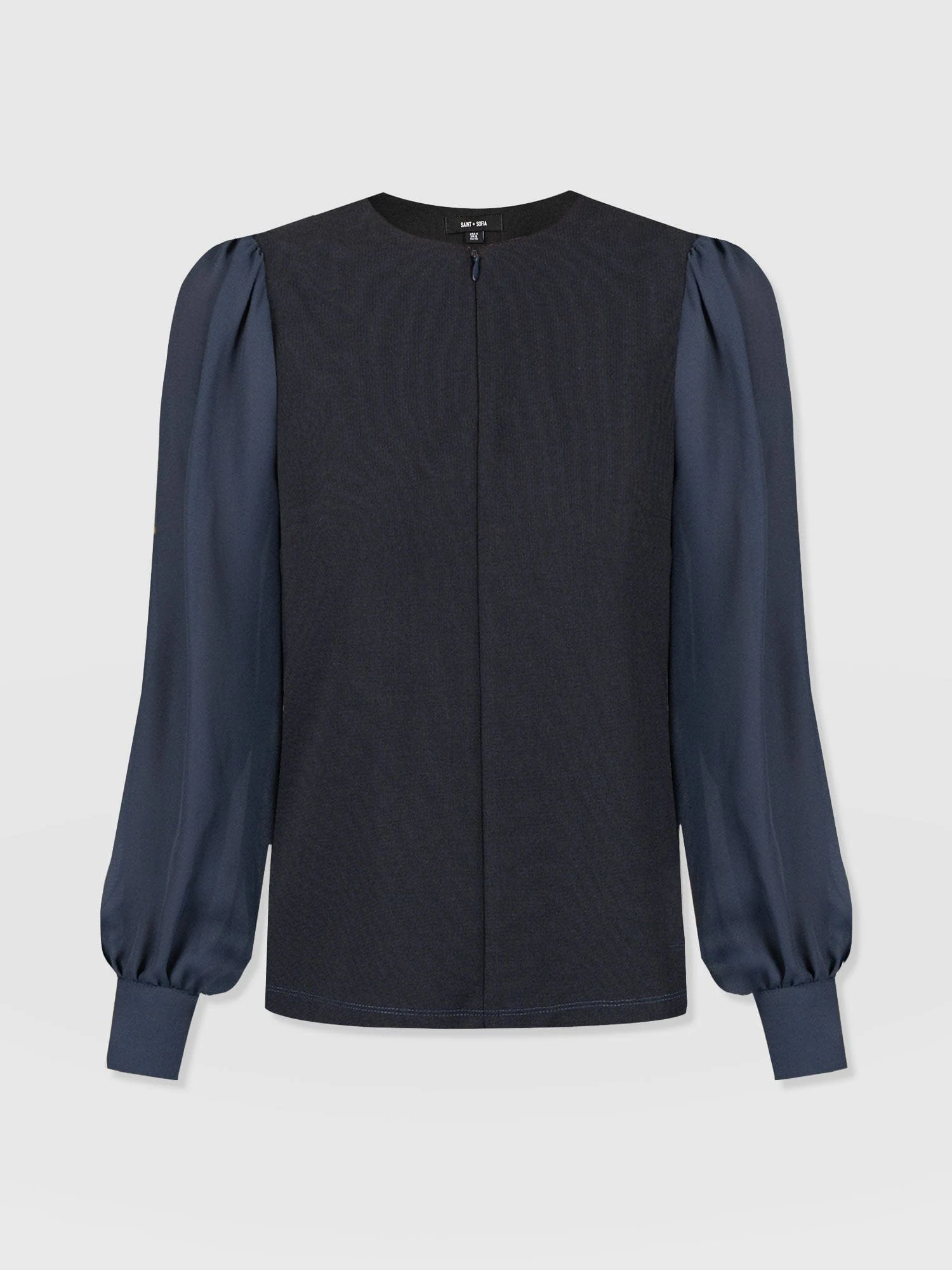 Esme Zip Up Top - Navy - Image 7