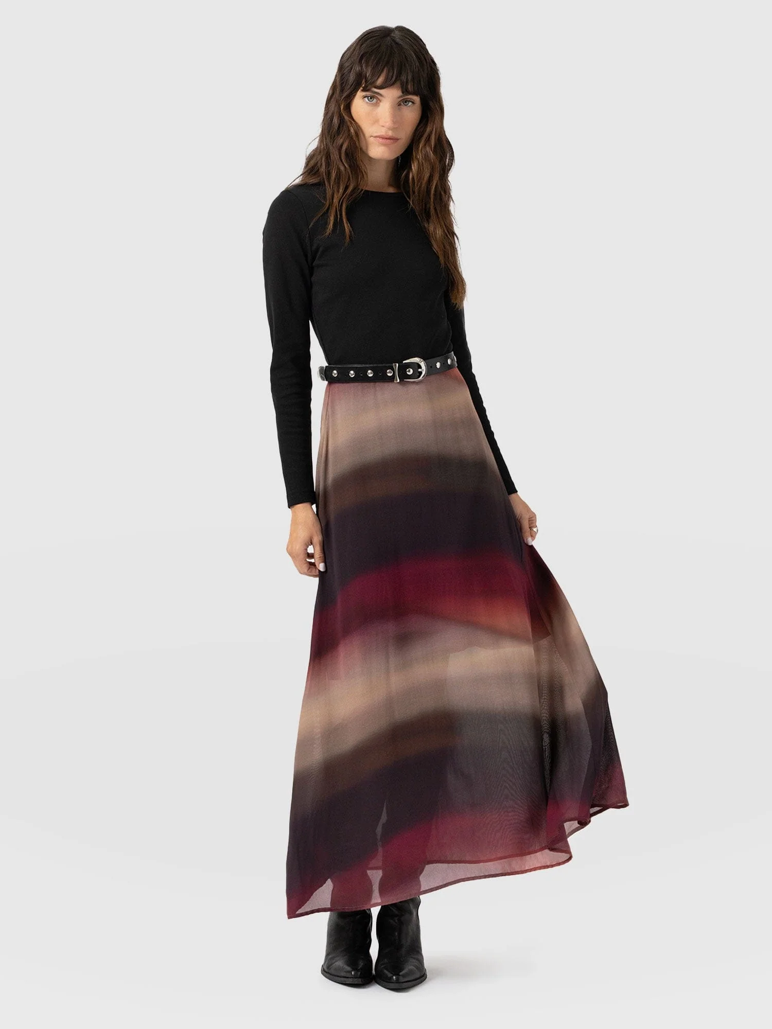 Etta Contrast Dress - Purple Gradient - Image 2