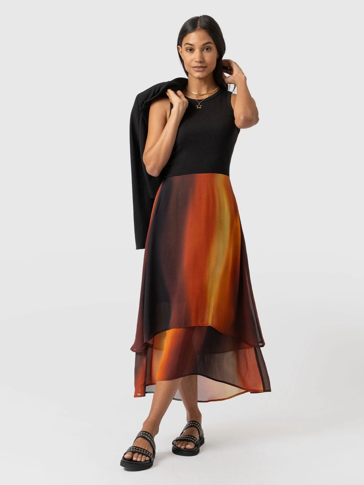 Etta Layered Dress - Amber Gradient - Image 2