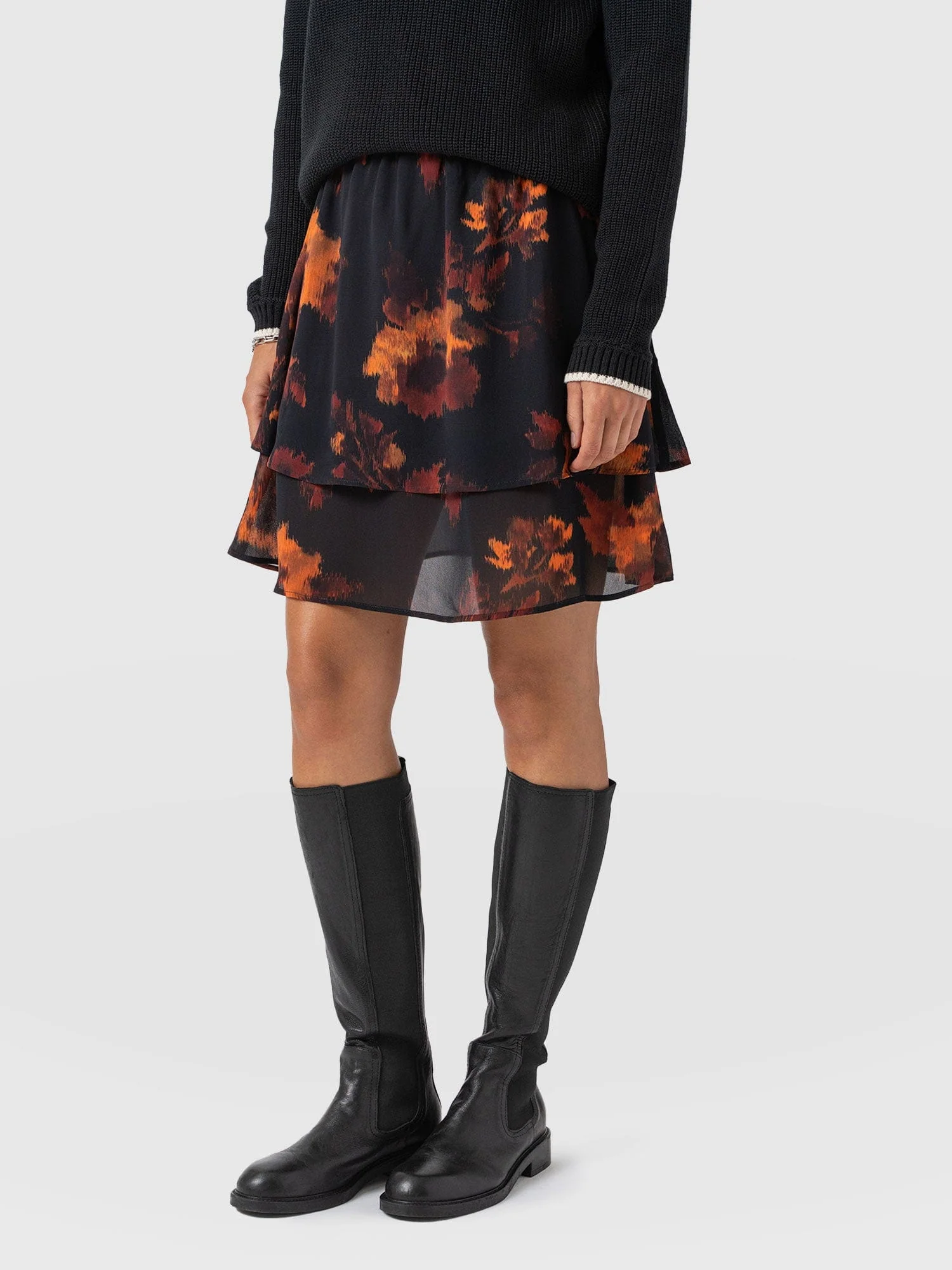 Etta Mini Layered Skirt - Autumn Floral - Image 2