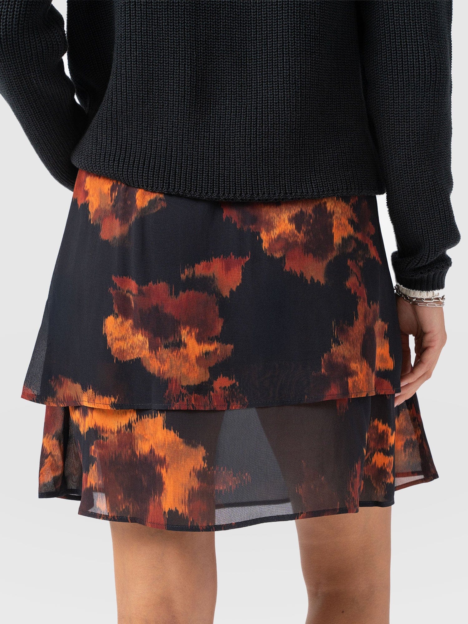 Etta Mini Layered Skirt - Autumn Floral - Image 6