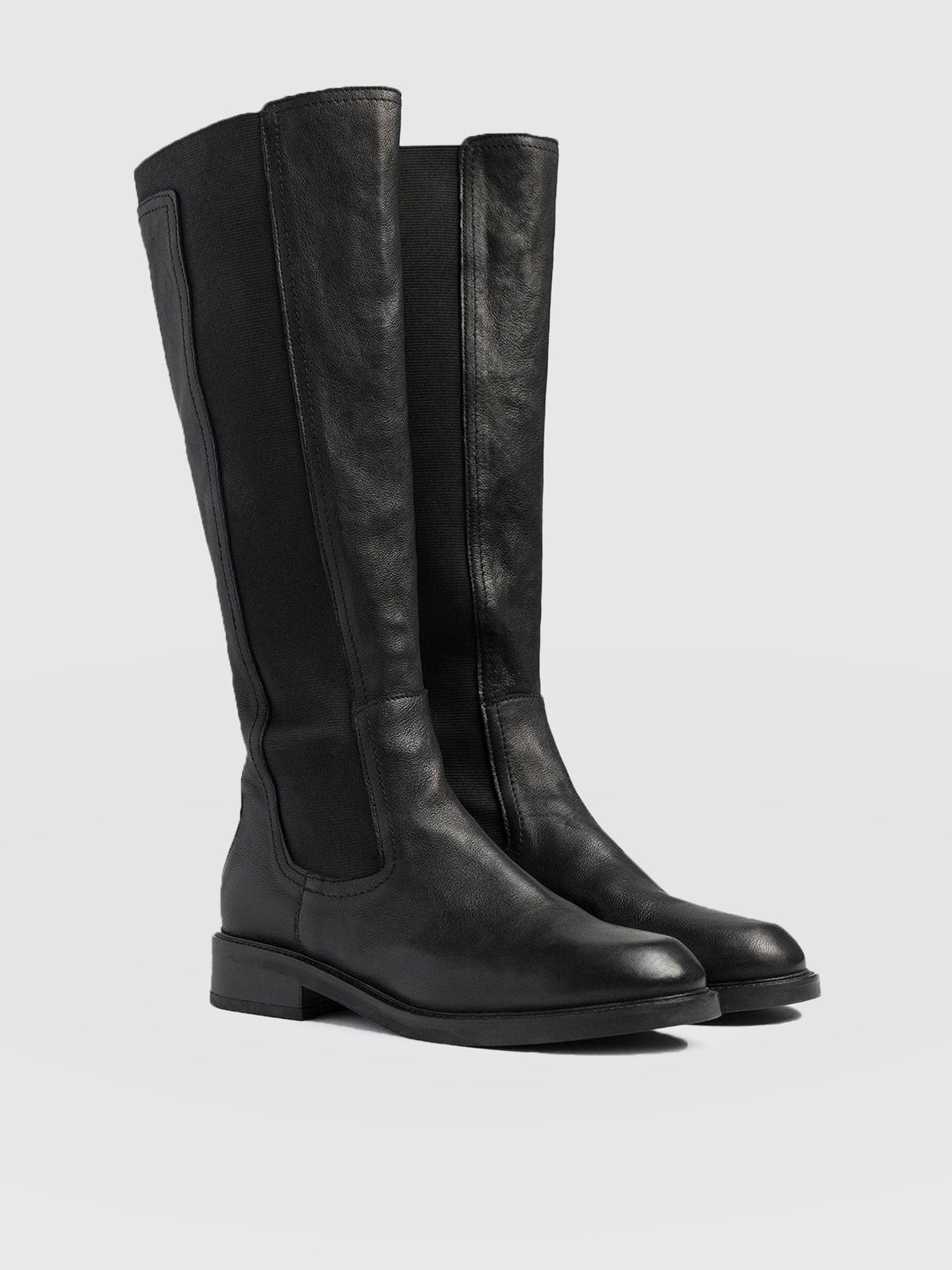 Evelyn Knee High Boot - Black - Image 4