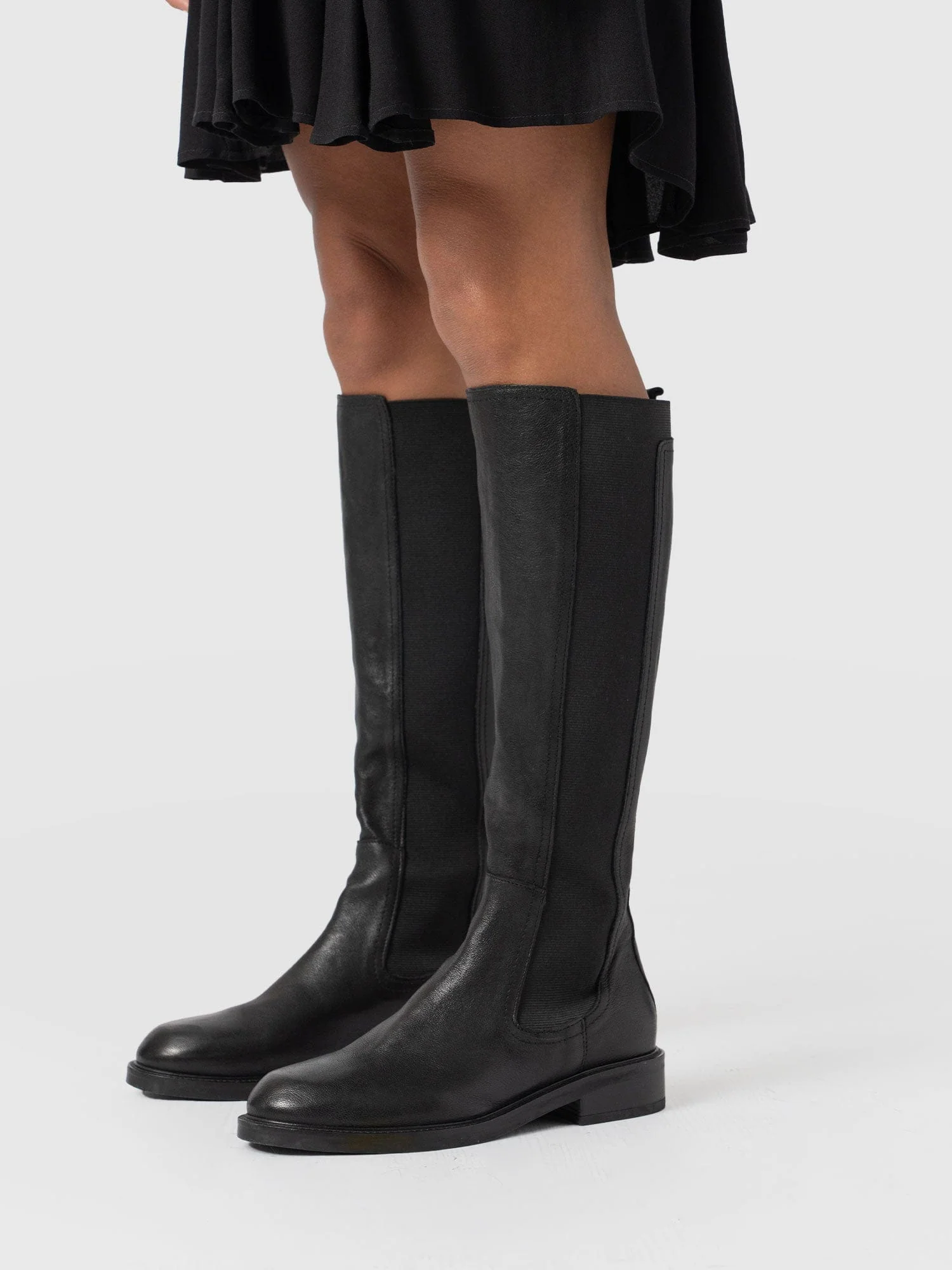 Evelyn Knee High Boot - Black - Image 6