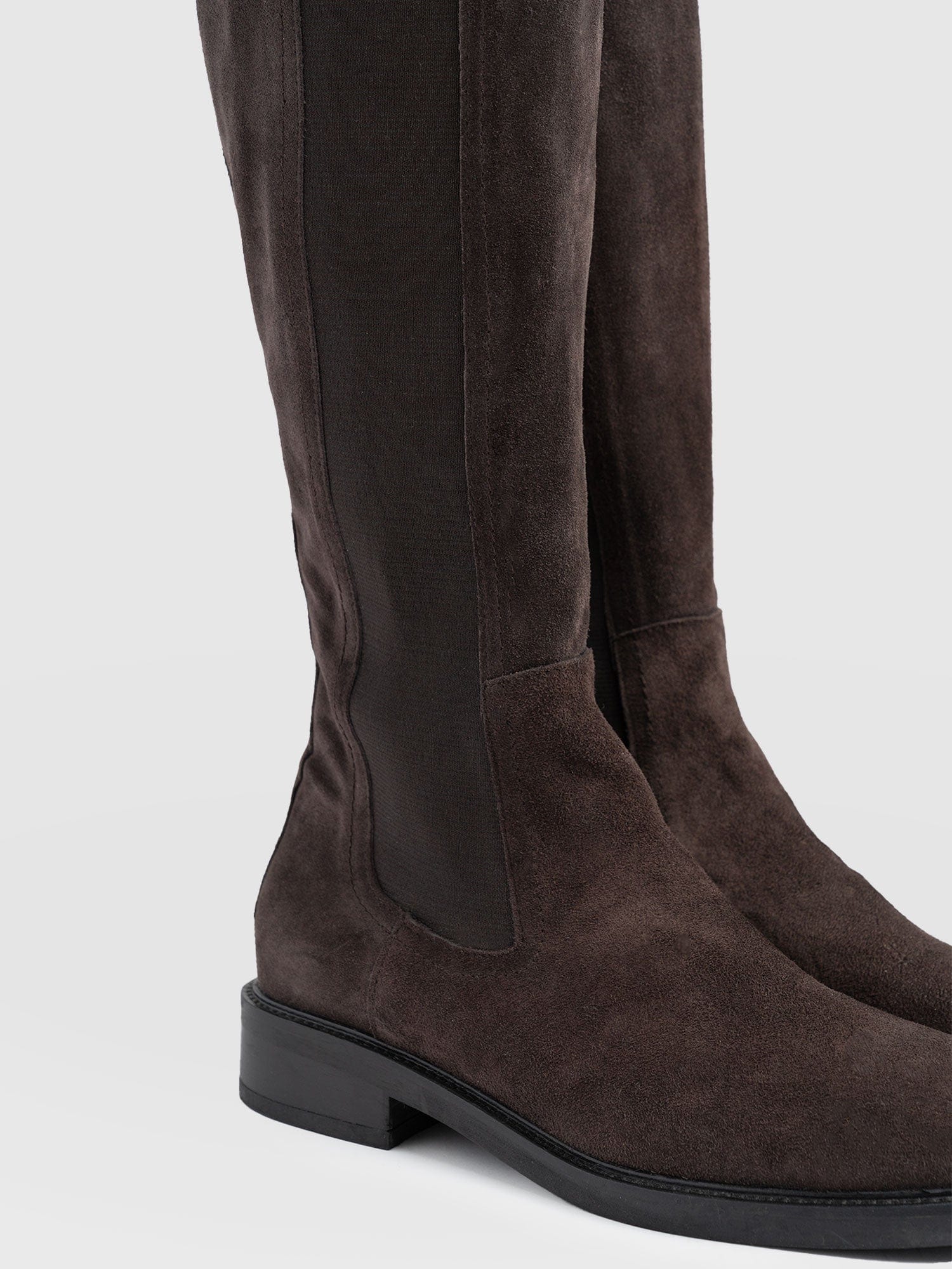 Evelyn Knee High Boot - Brown - Image 3