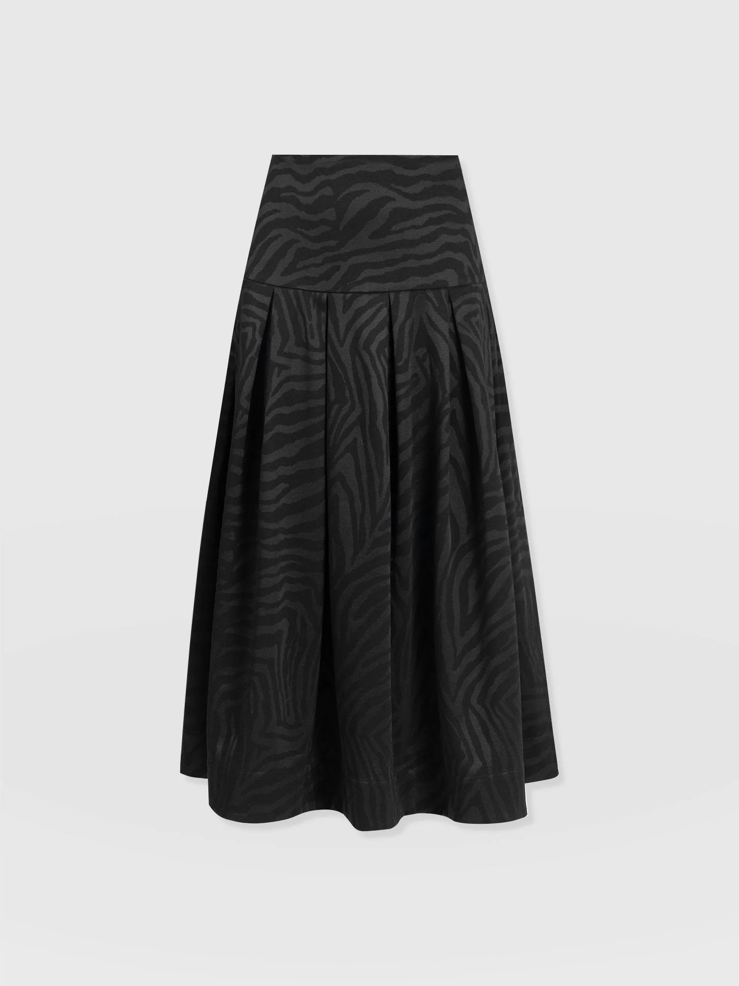 Everly Pleated Skirt - Black Zebra - Image 7