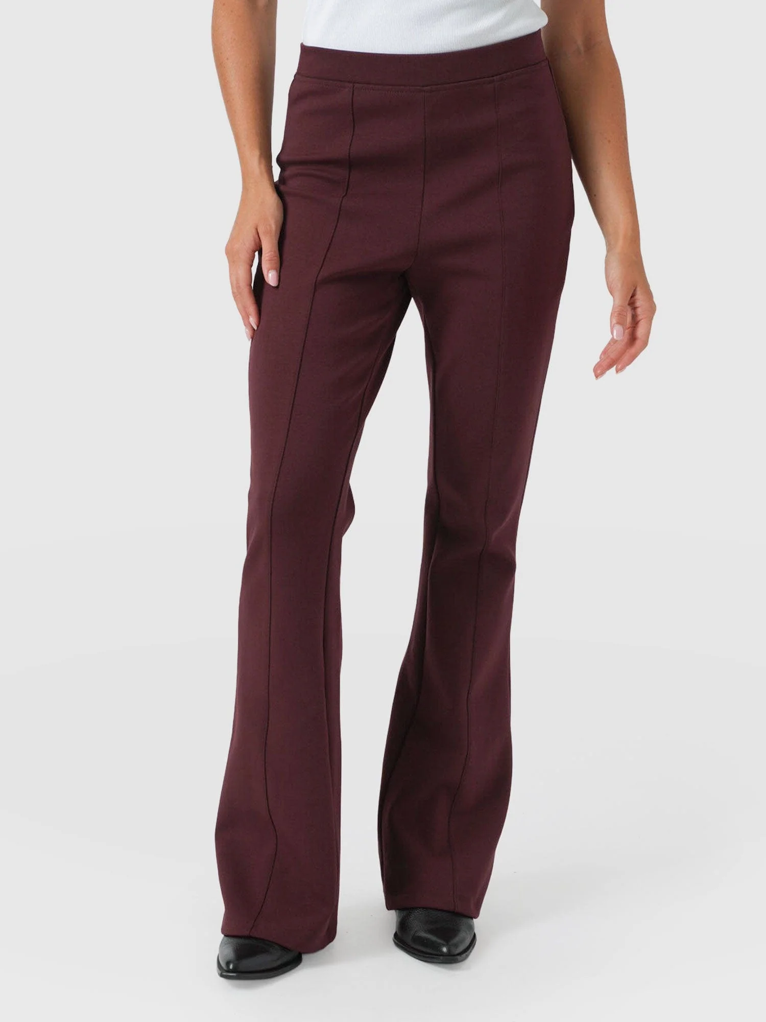 Fearne Flare Legging - Maroon - Image 2
