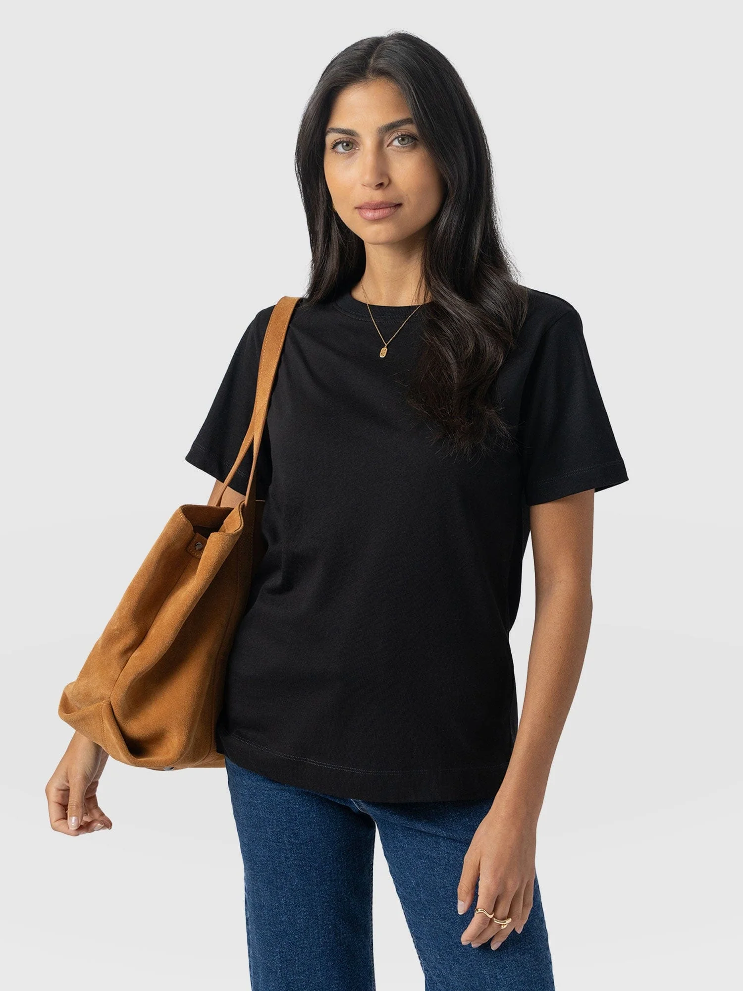 Finsbury Crew Neck Tee - Black - Image 2