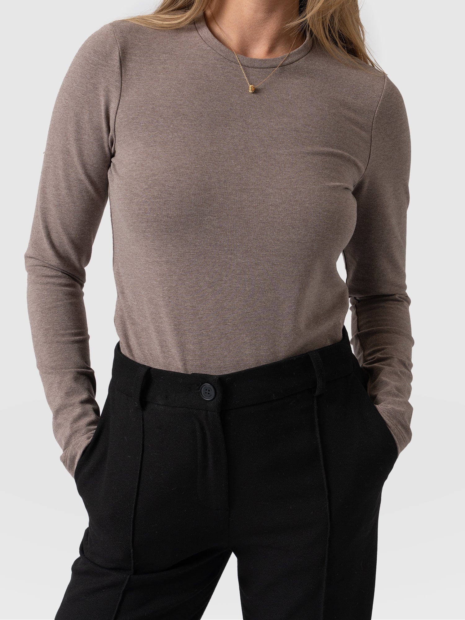 Glen Crew Neck Tee - Coco - Image 3