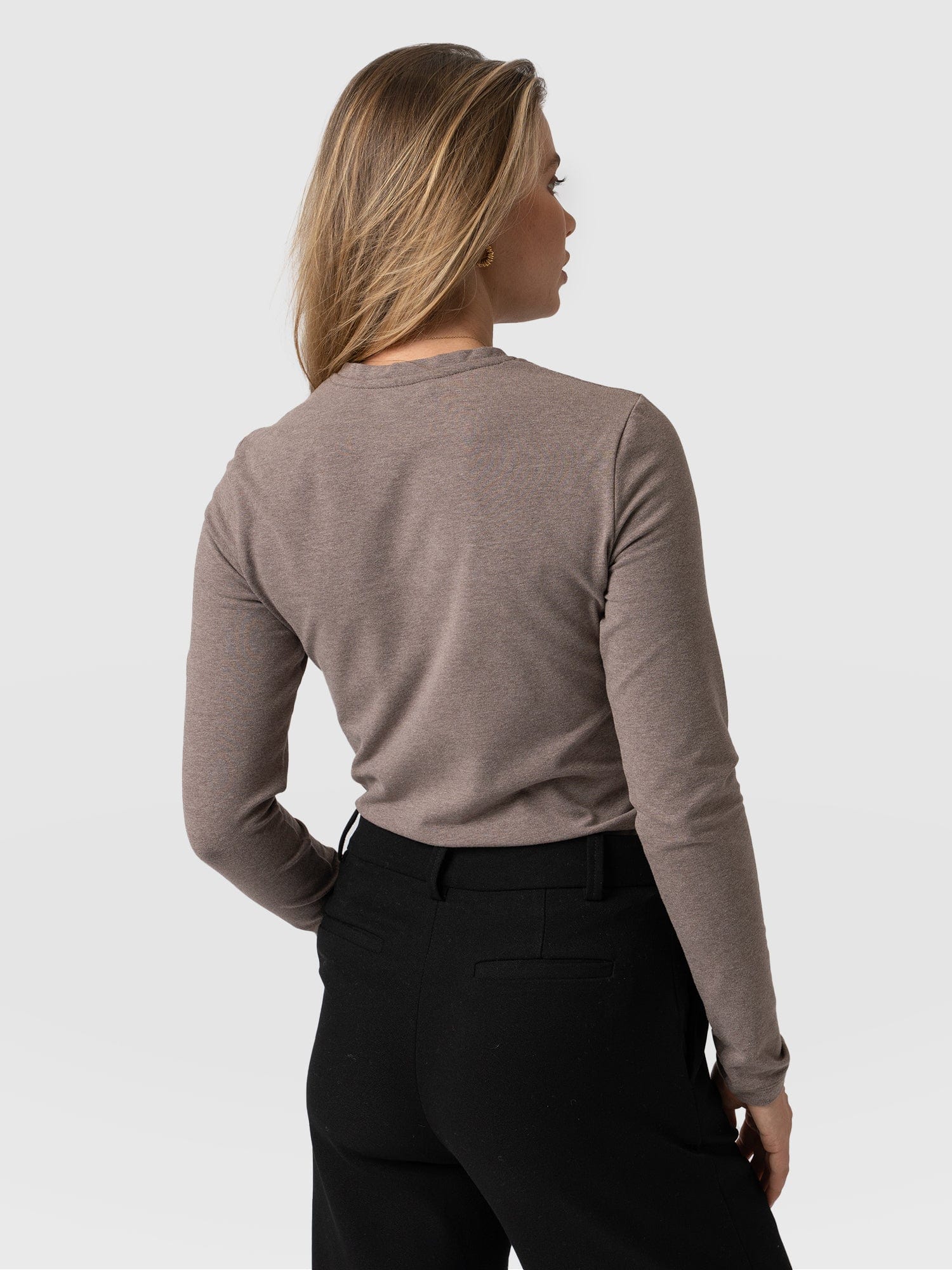 Glen Crew Neck Tee - Coco - Image 6