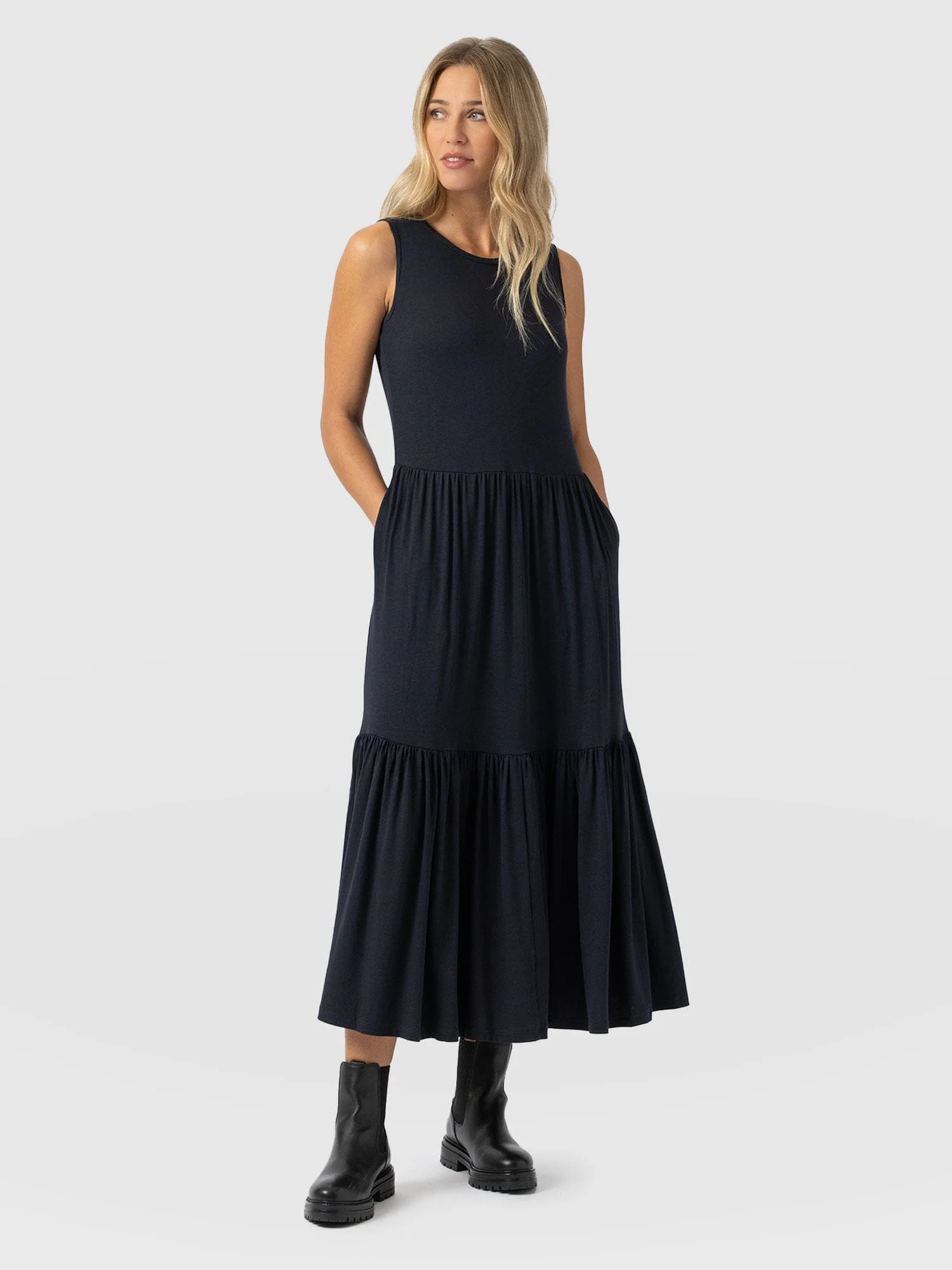 Greenwich Dress - Navy - Image 2