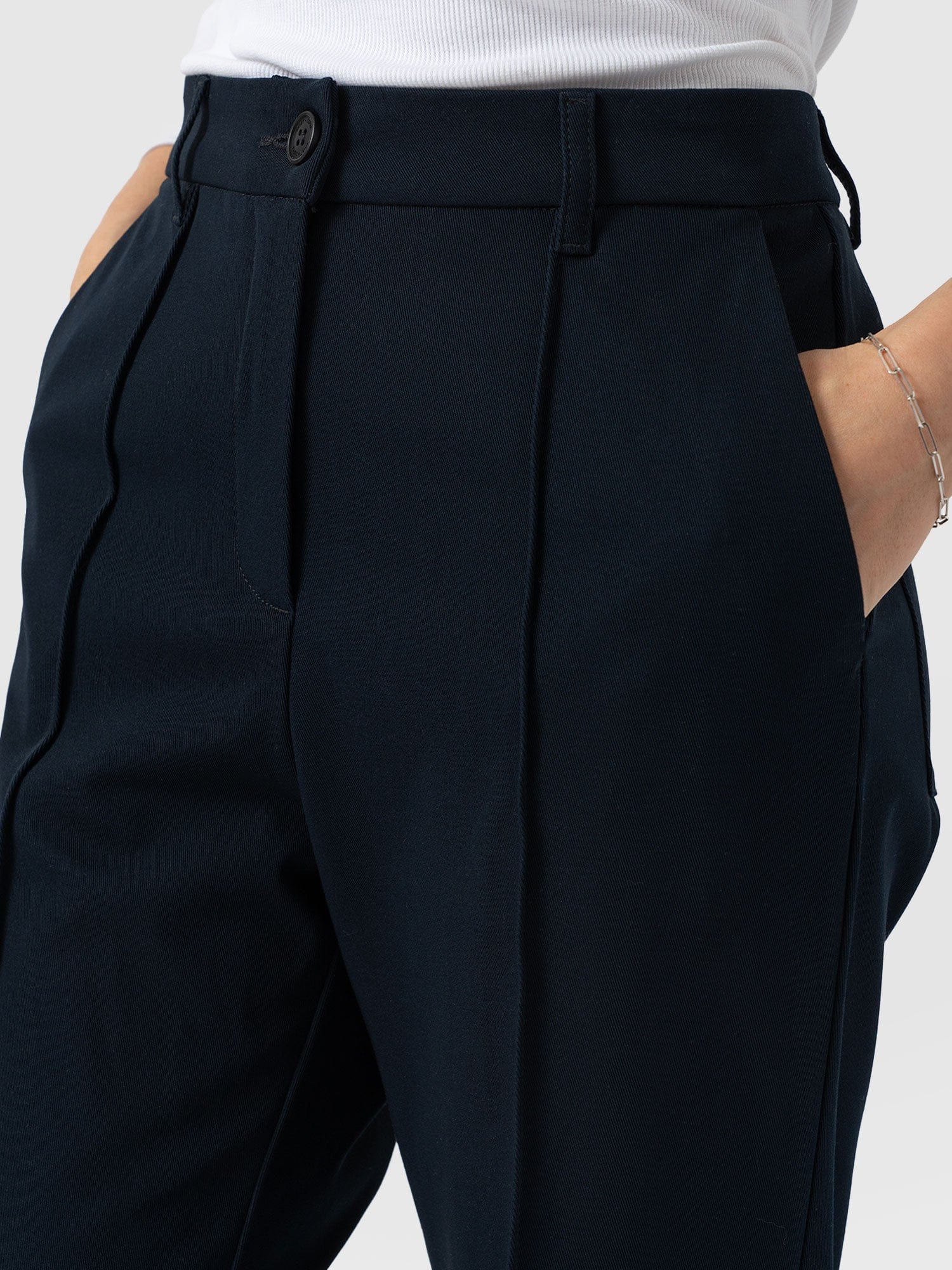 Harlow Straight Leg Pant - Navy - Image 5