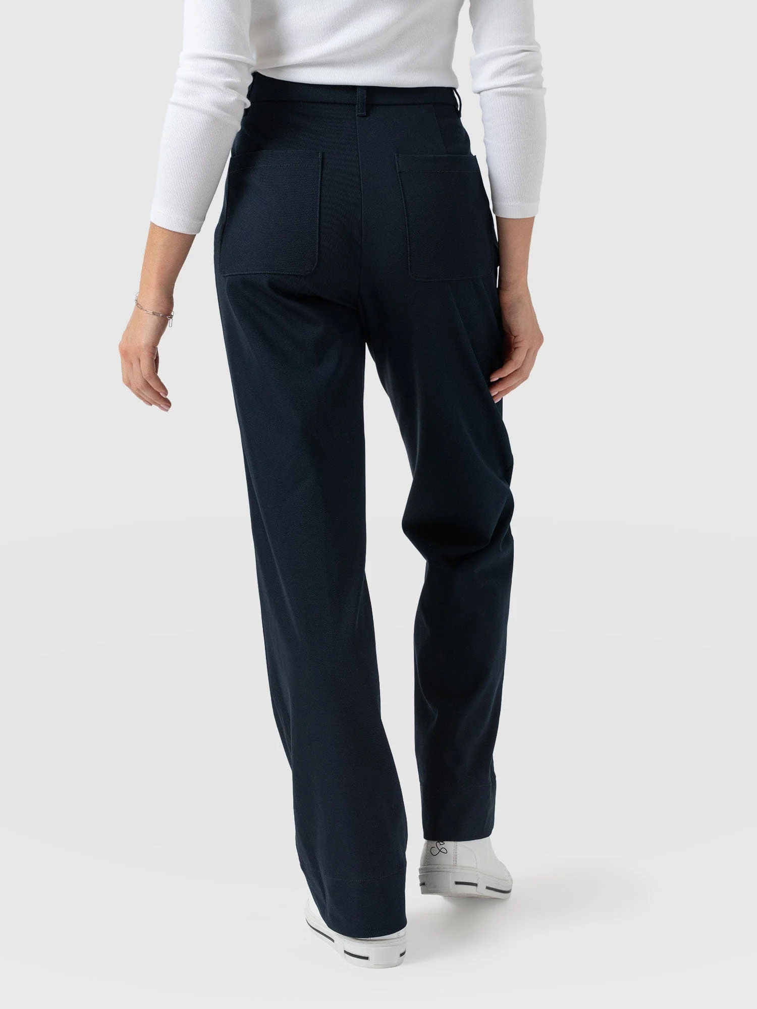 Harlow Straight Leg Pant - Navy - Image 6