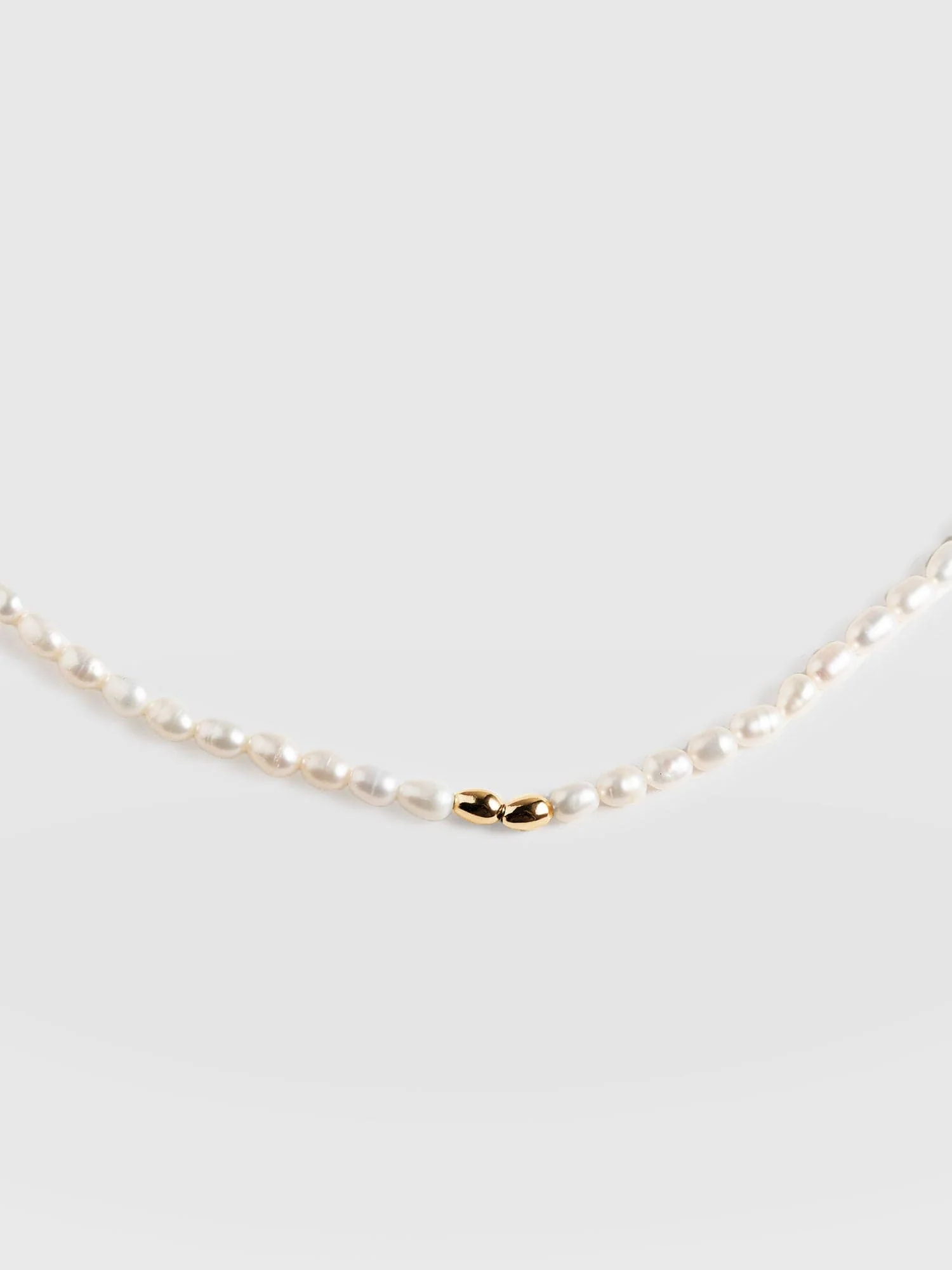 Jacqueline Pearl Necklace - Gold - Image 2