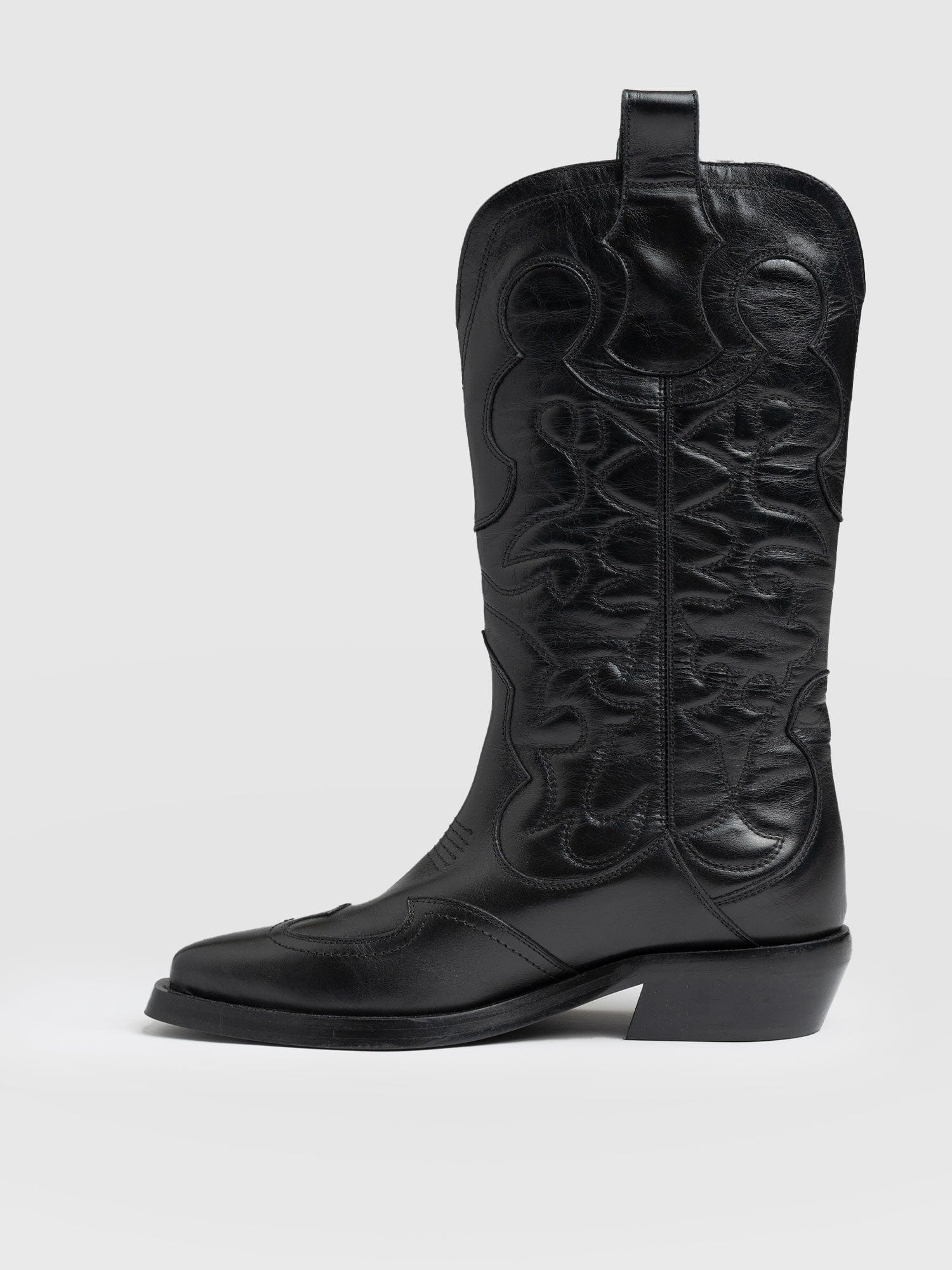 Kansas Western Boot - Black - Image 2