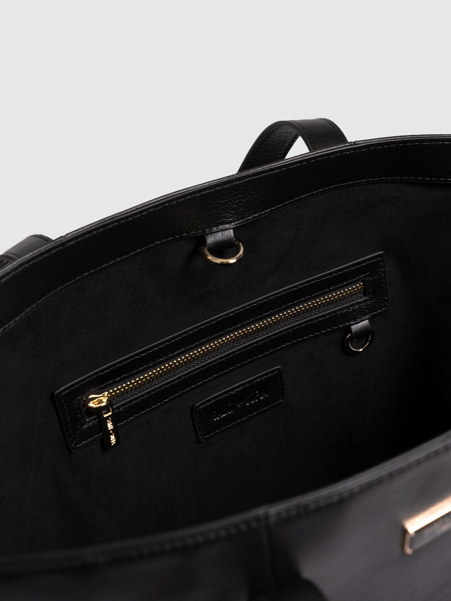 Kara Shopper Bag - Black Leather - Image 3