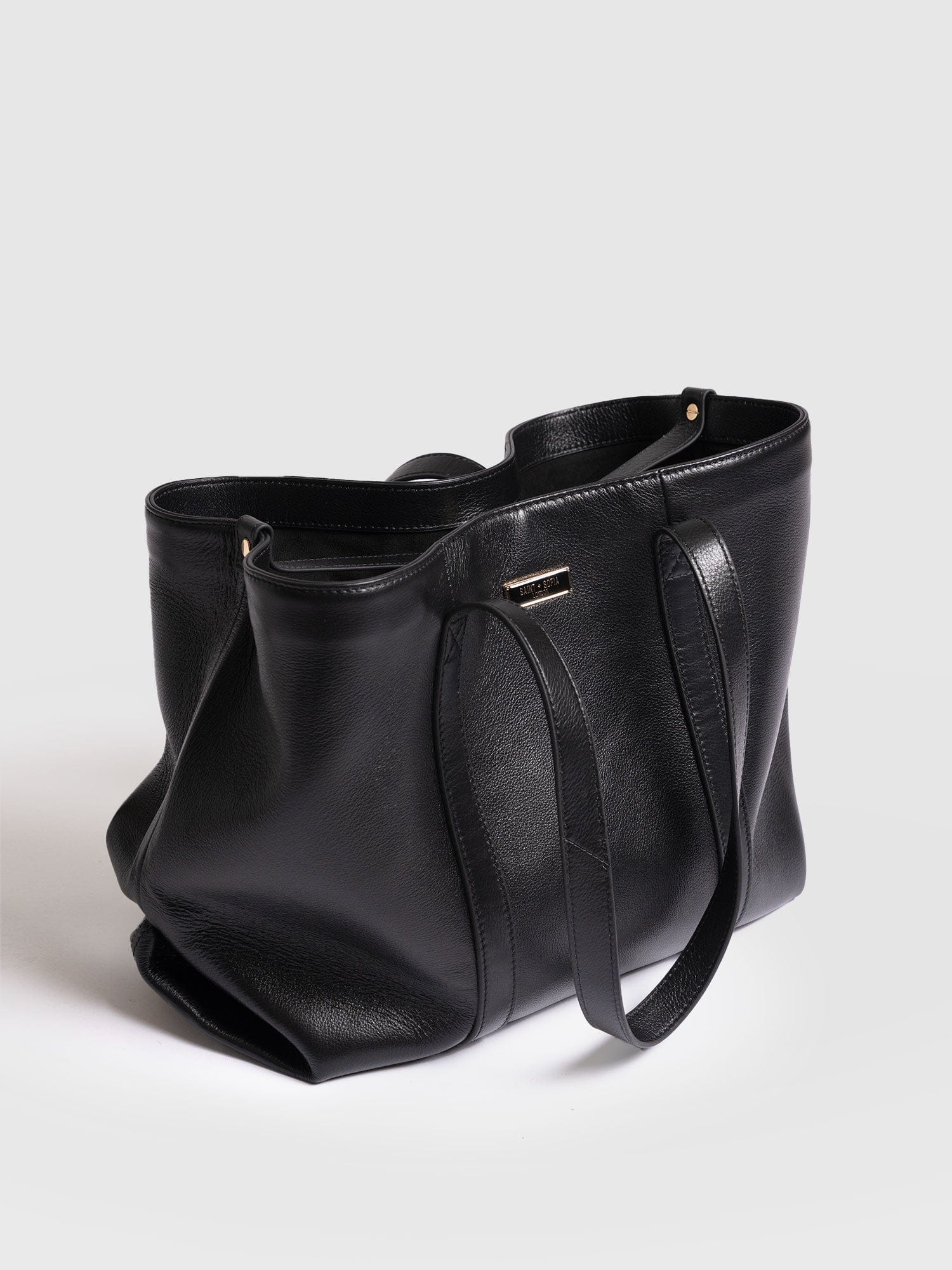 Kara Shopper Bag - Black Leather - Image 4