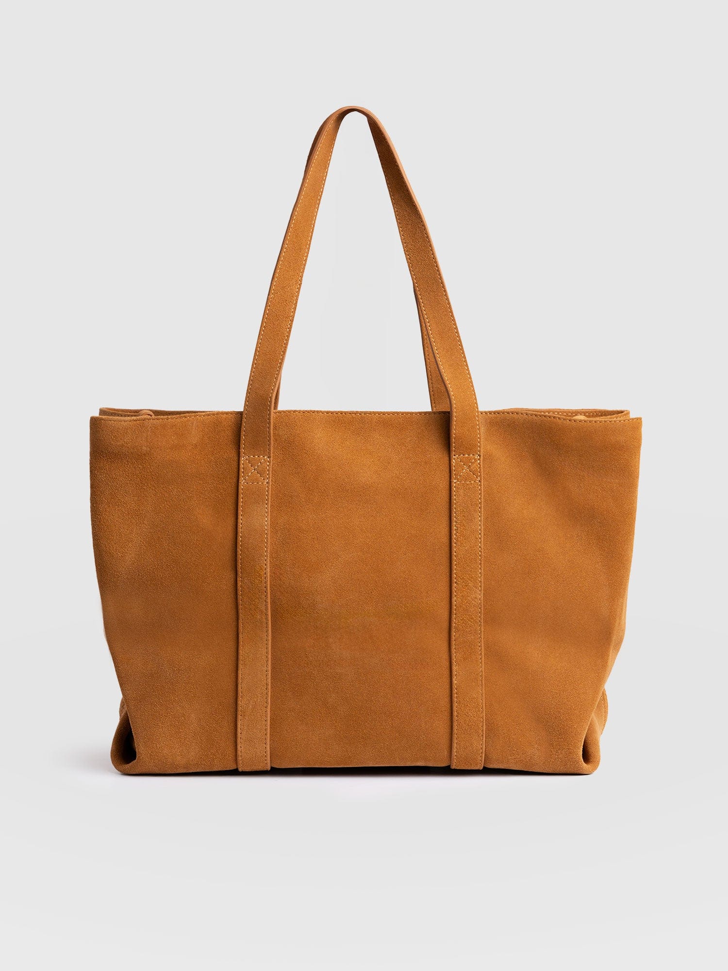 Kara Shopper Bag - Tan Suede - Image 2