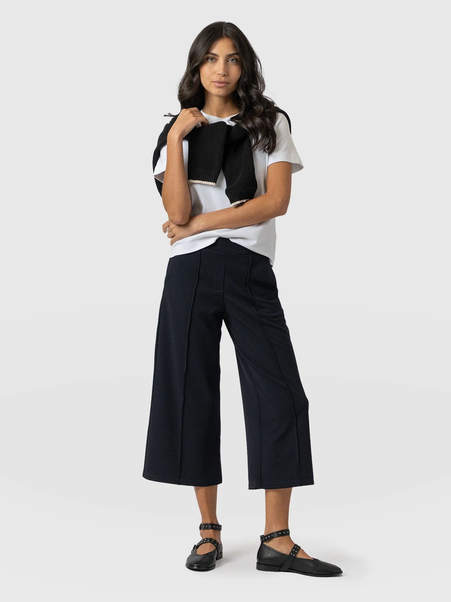 Keller Crop Pant - Navy