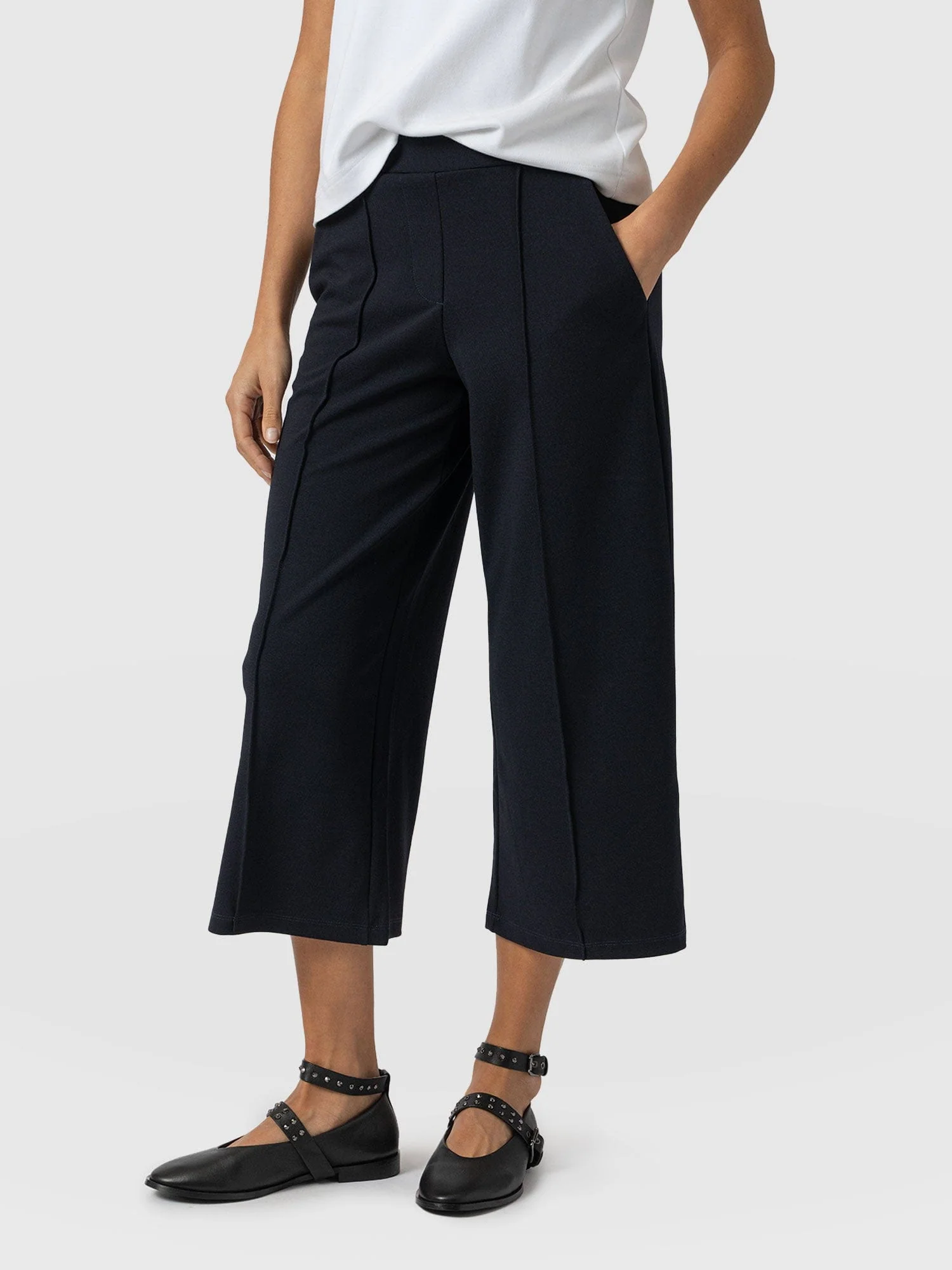 Keller Crop Pant - Navy - Image 2