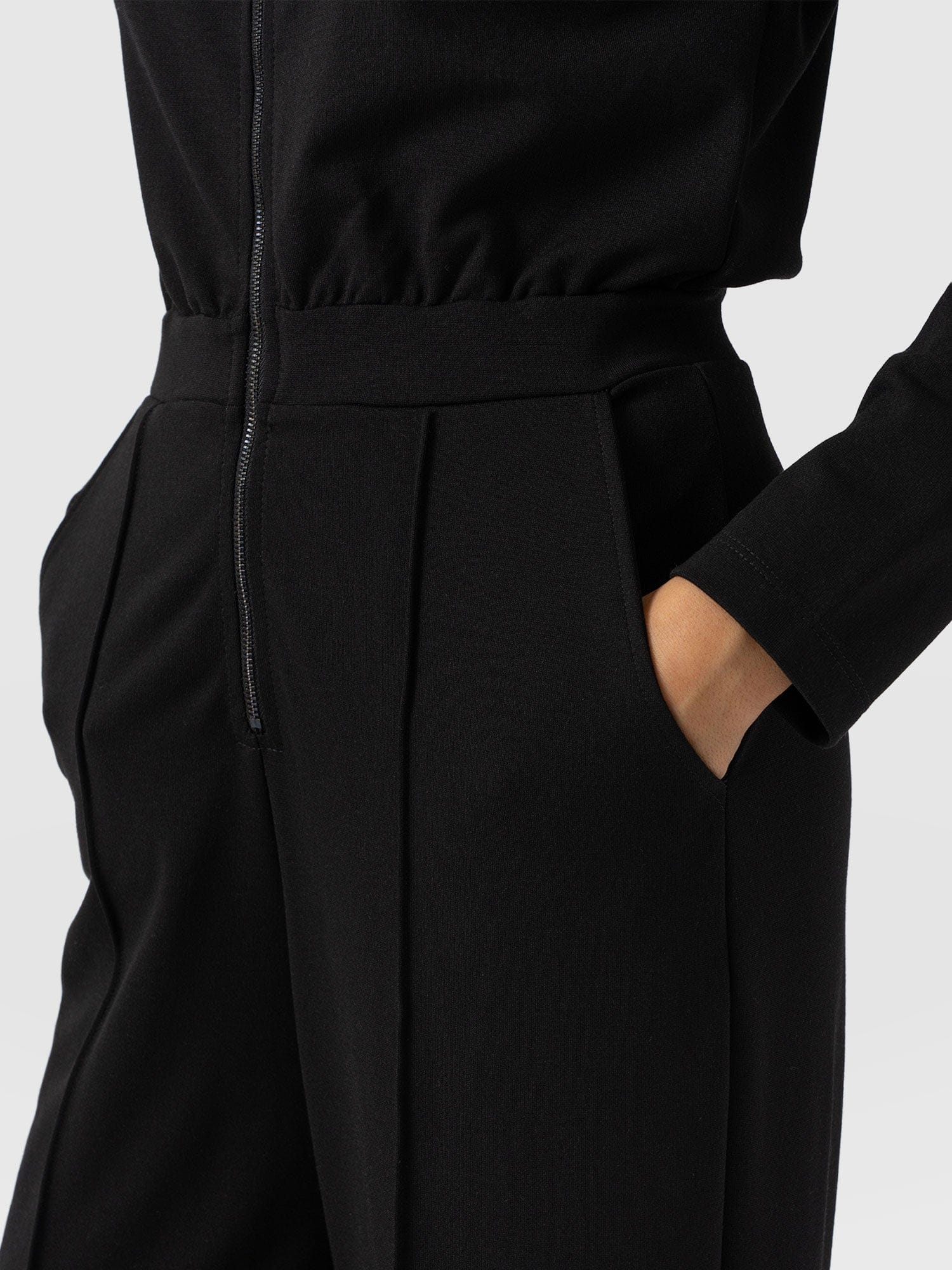 Keller Long Sleeve Jumpsuit - Black - Image 5