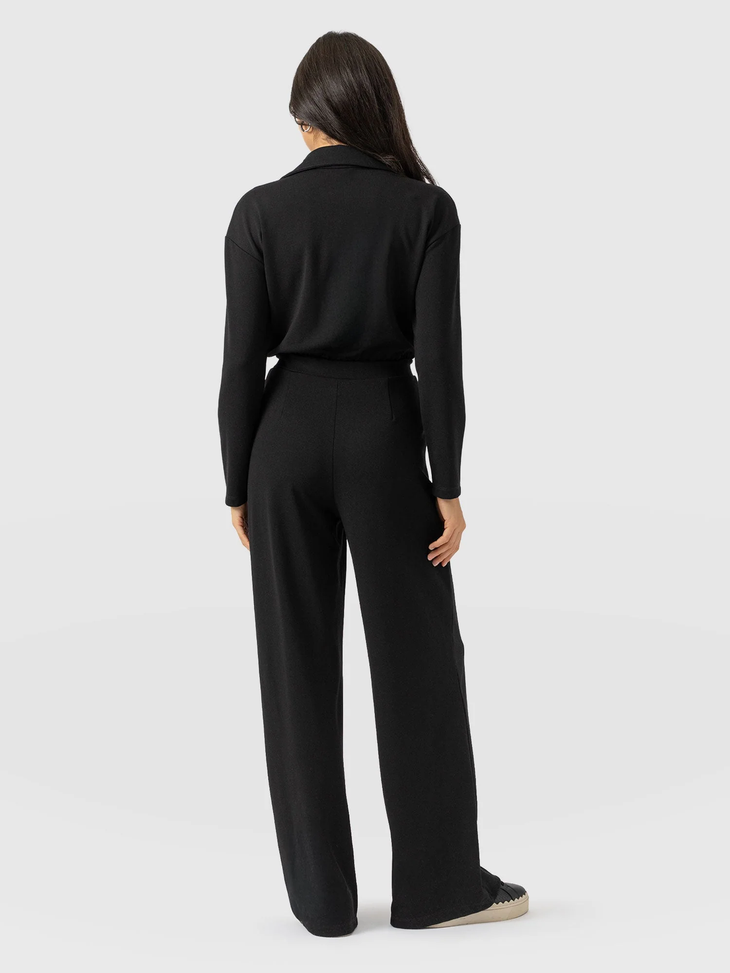 Keller Long Sleeve Jumpsuit - Black - Image 6