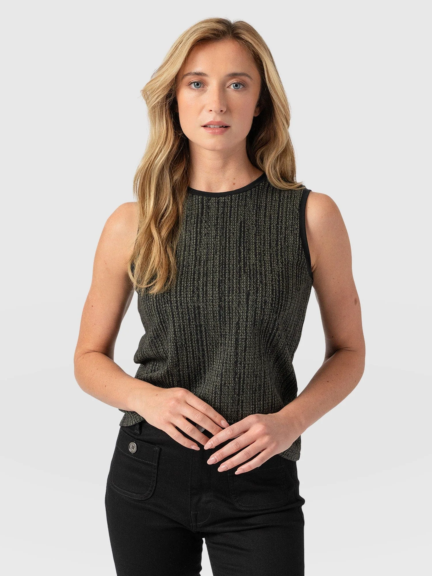 Keller Vest - Green Texture