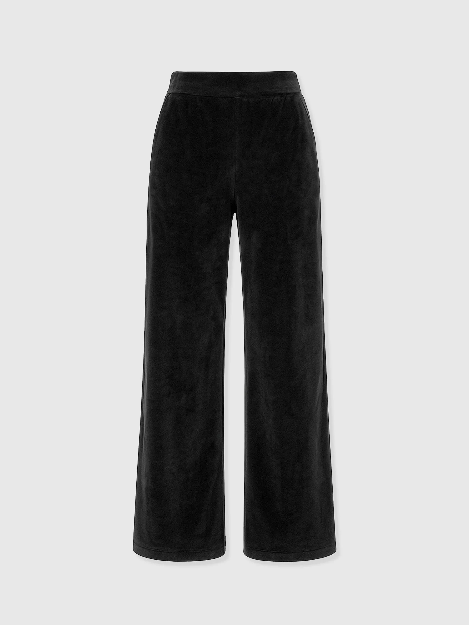 Keller Wide Leg Pant - Black Velvet - Image 7