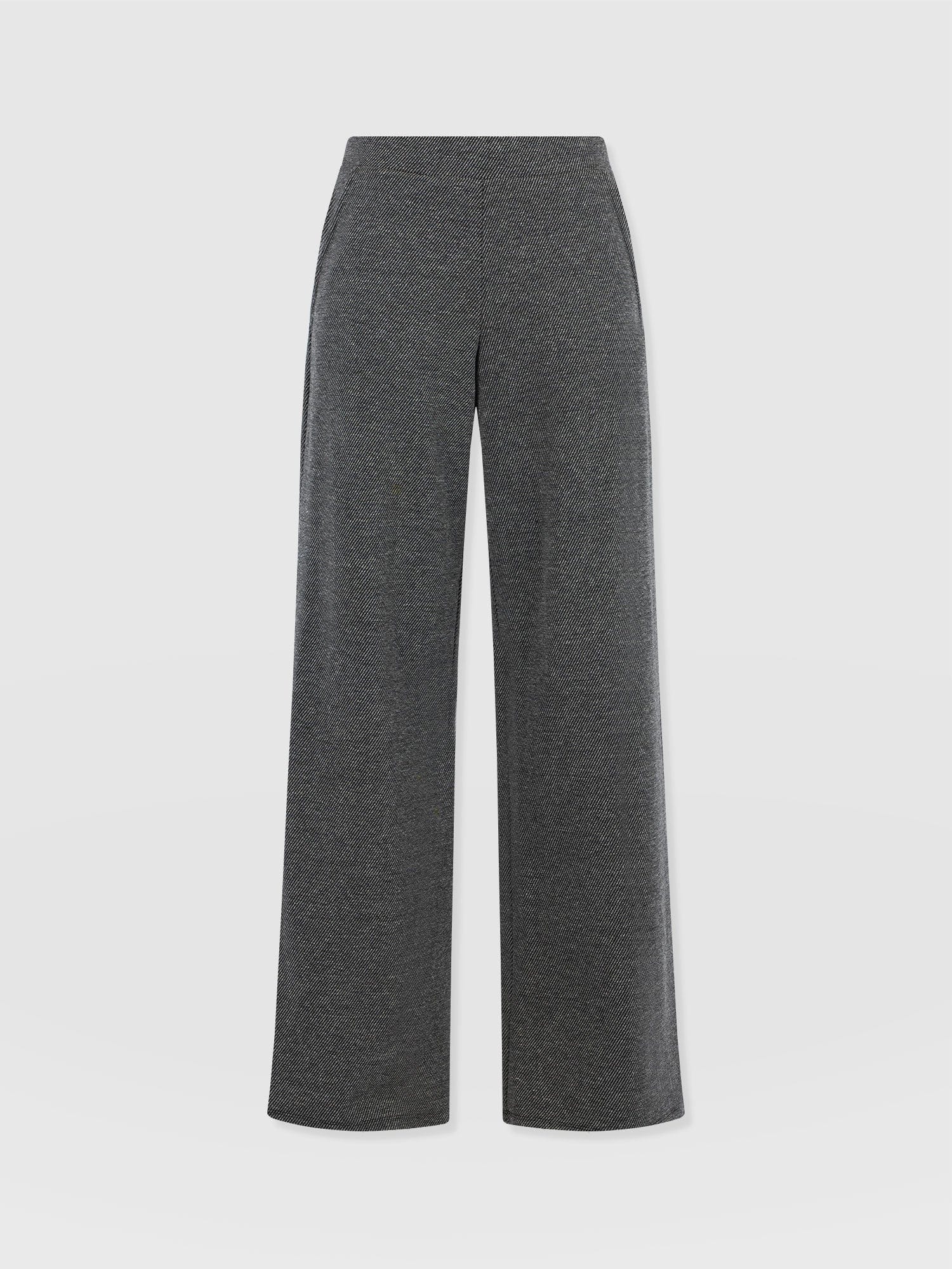 Keller Wide Leg Pant - Grey Twill - Image 7