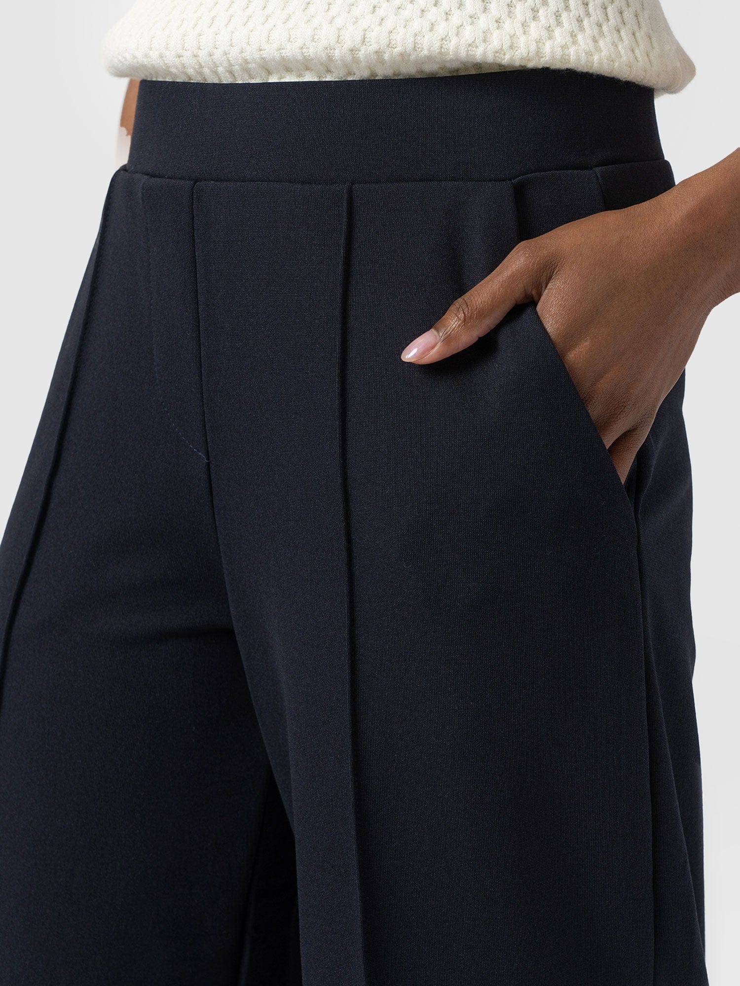 Keller Wide Leg Pant - Navy - Image 5