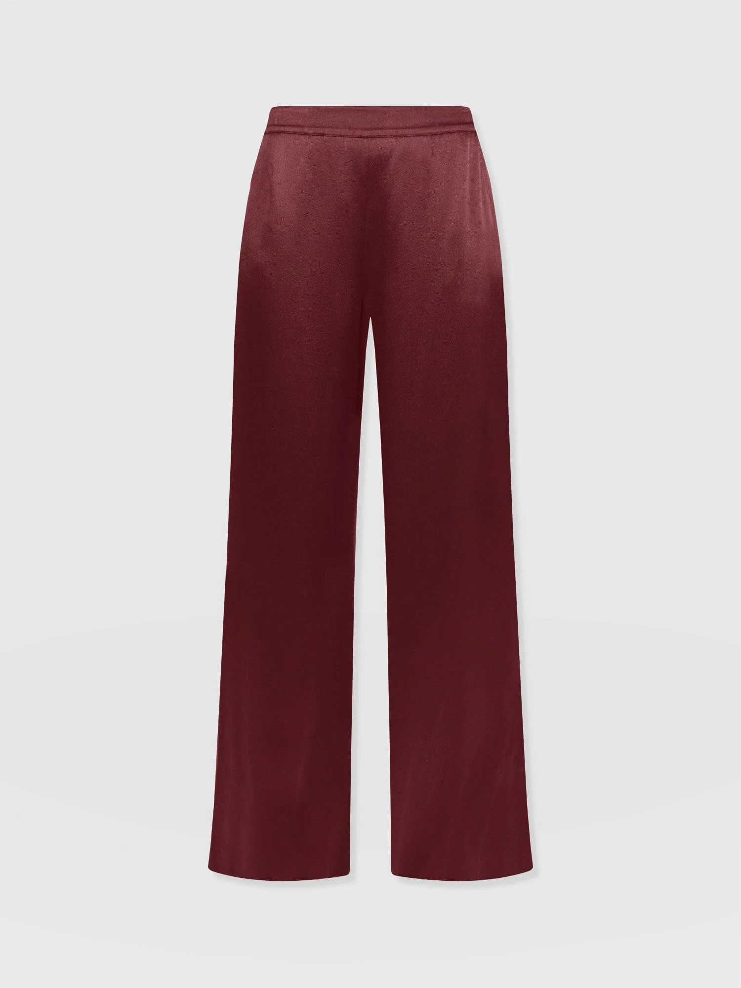 Langley Wide Leg Pant - Maroon - Image 7
