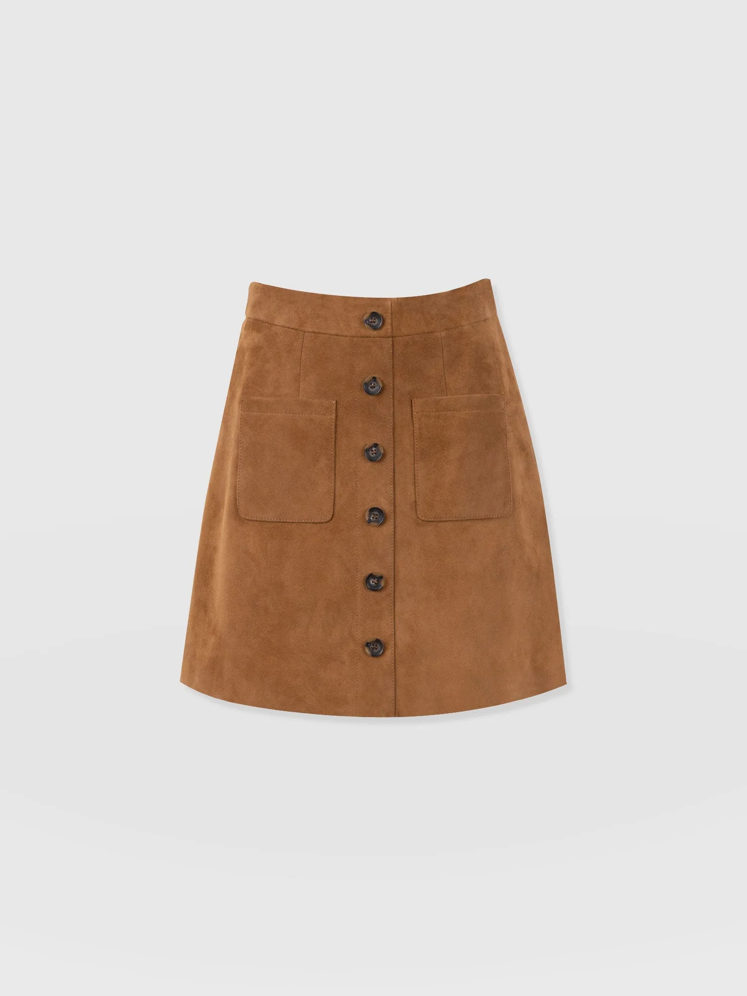 Luther Suede Mini Skirt- Camel - Image 7