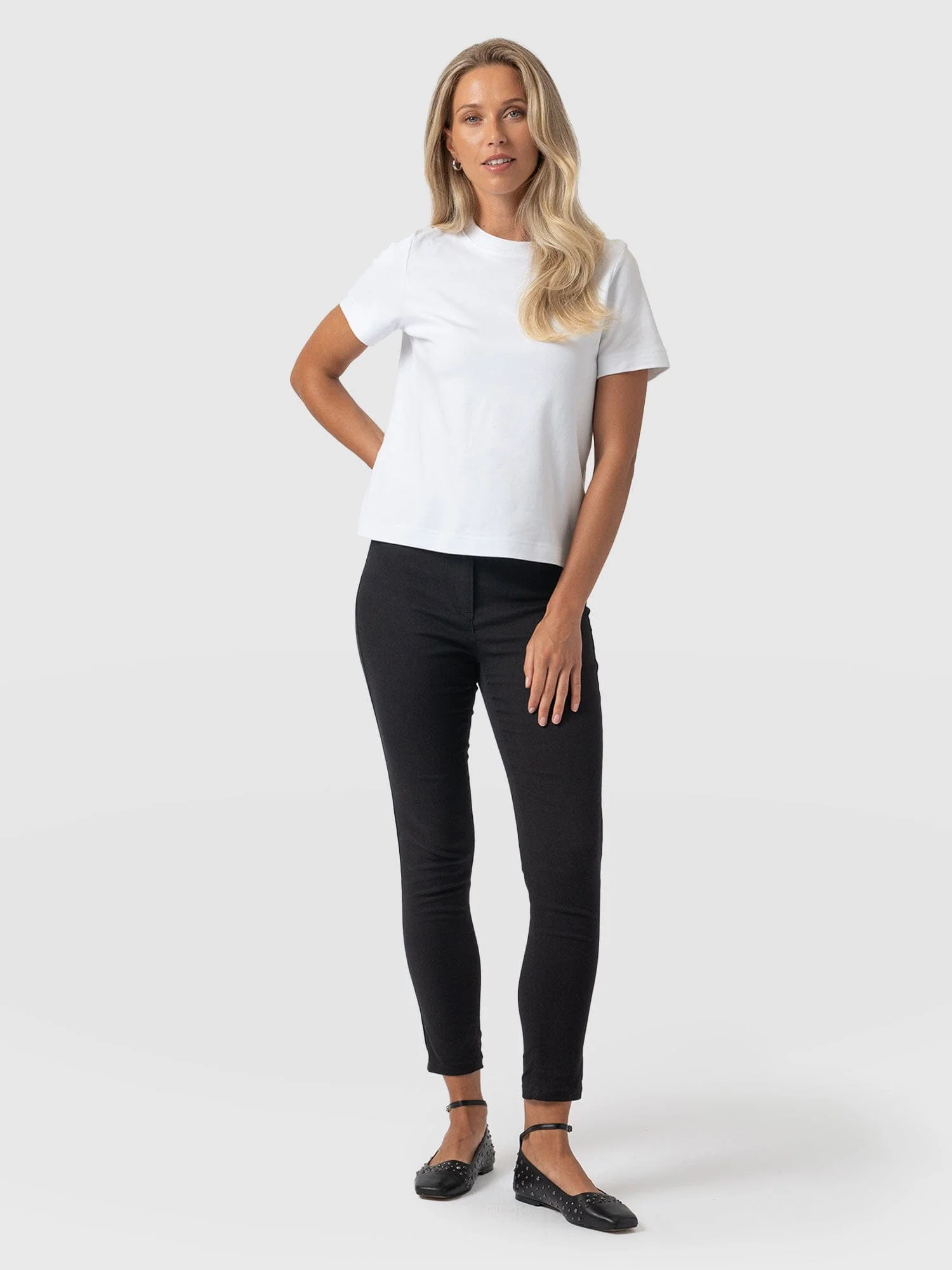 Maeva Skinny Pant - Black - Image 2