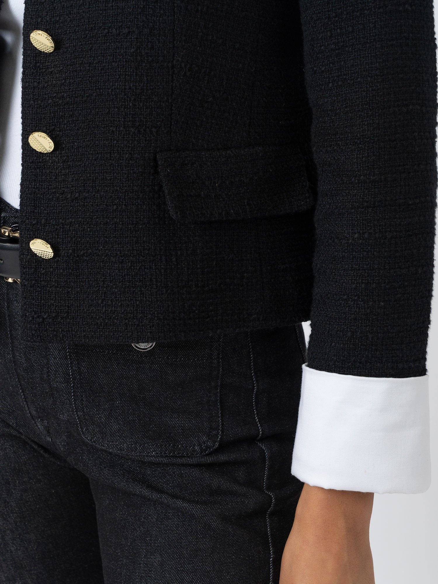 Margot V Neck Jacket - Black - Image 4