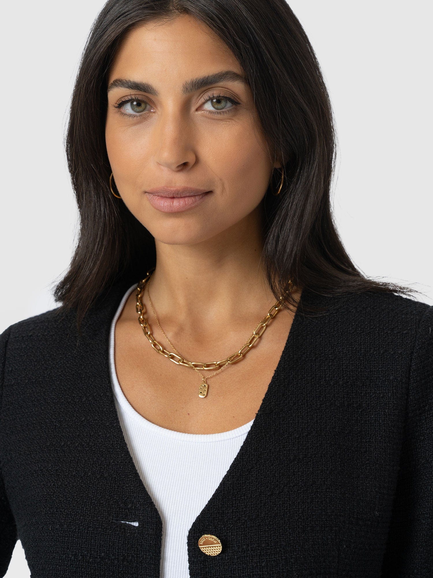 Margot V Neck Jacket - Black - Image 5