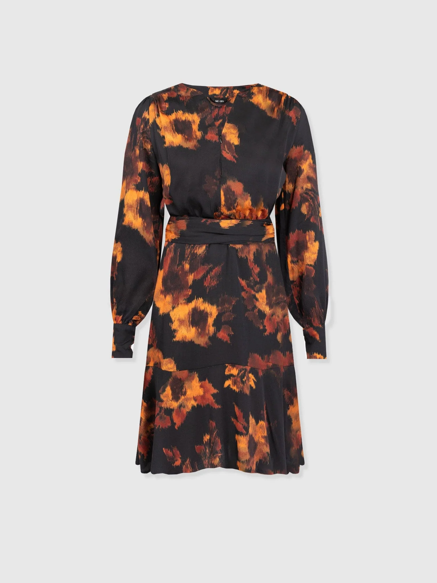 Mini Adaline Zip Up Dress - Autumn Floral - Image 7