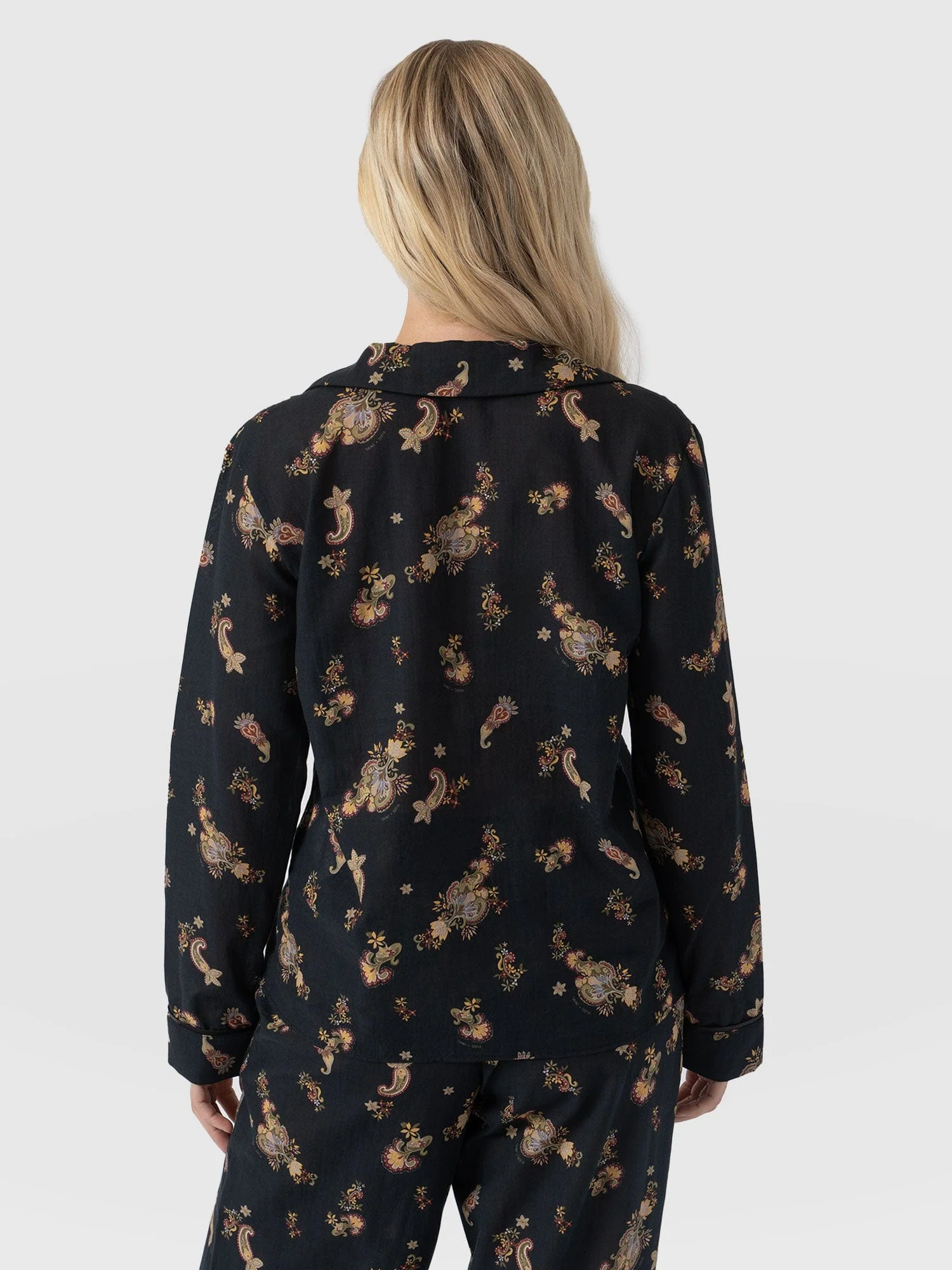 Norah Loungewear Set - Black Paisley - Image 5