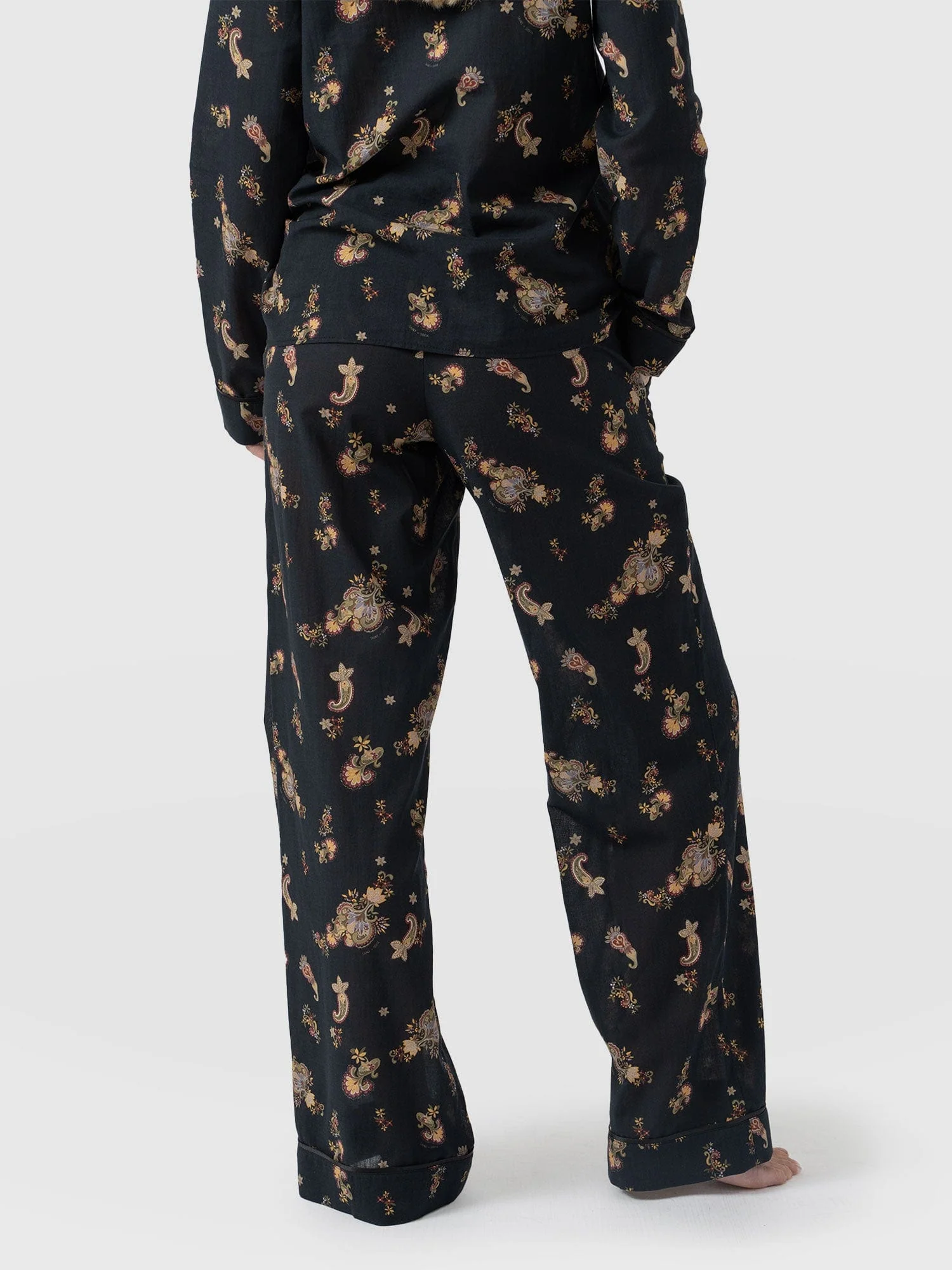 Norah Loungewear Set - Black Paisley - Image 6