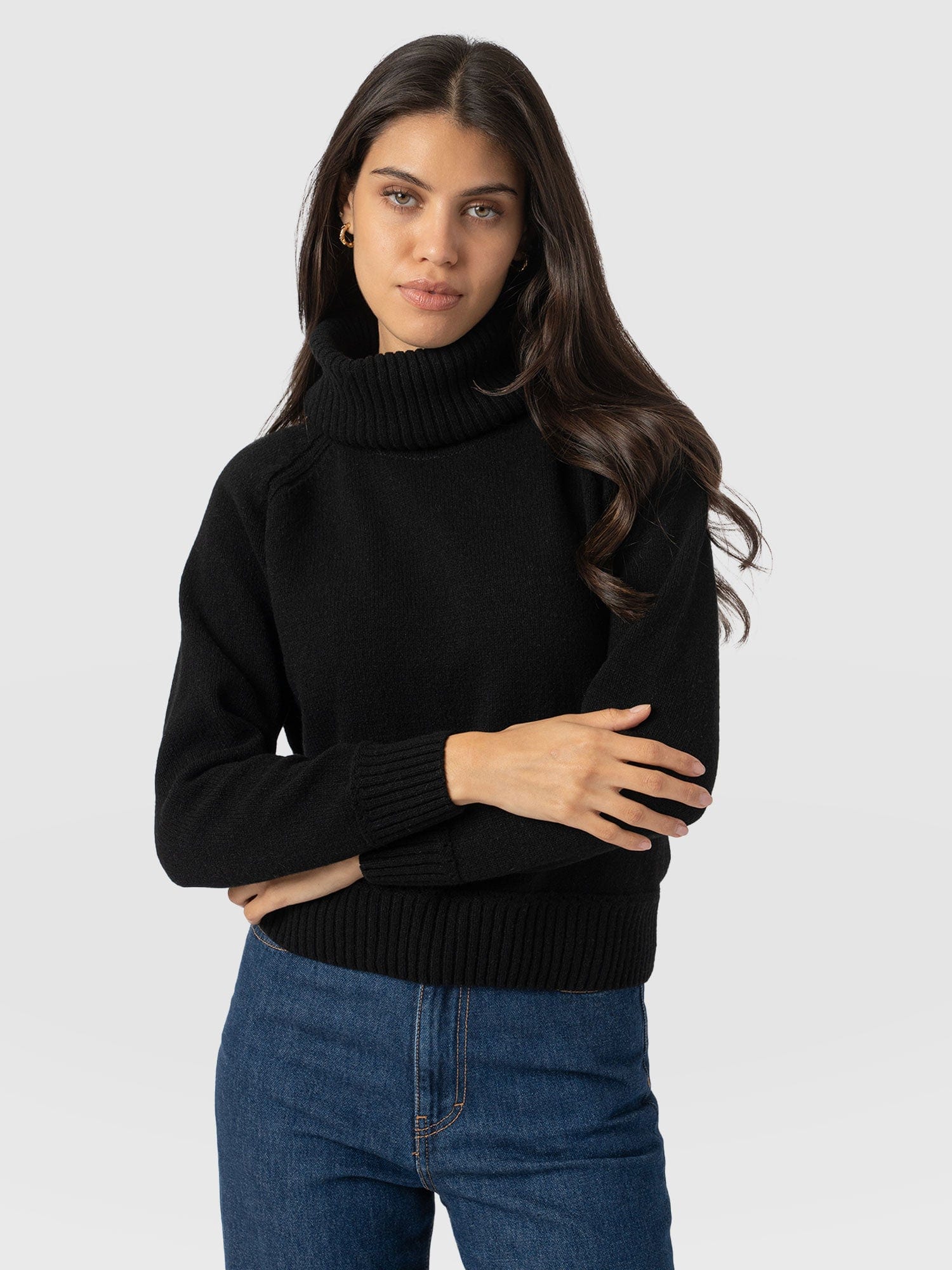 Oxford Cashmere Jumper - Black - Image 2