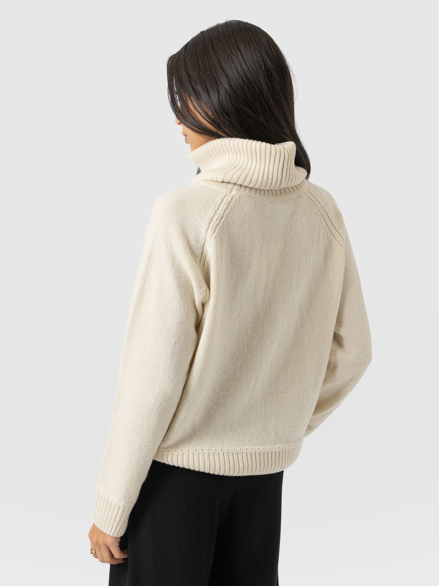 Oxford Cashmere Jumper - Cream - Image 6