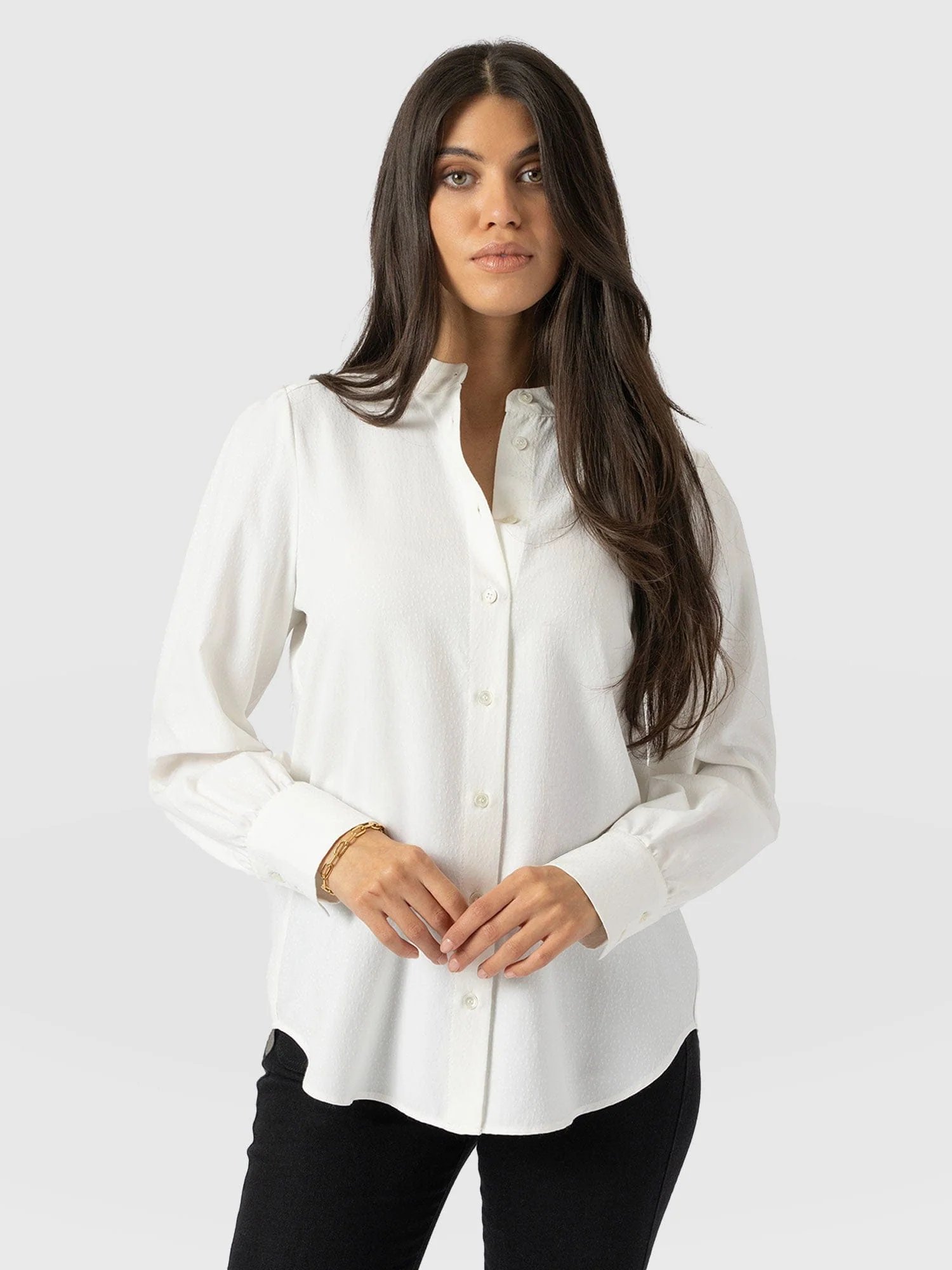 Paxton Pussybow Blouse - Cream - Image 2