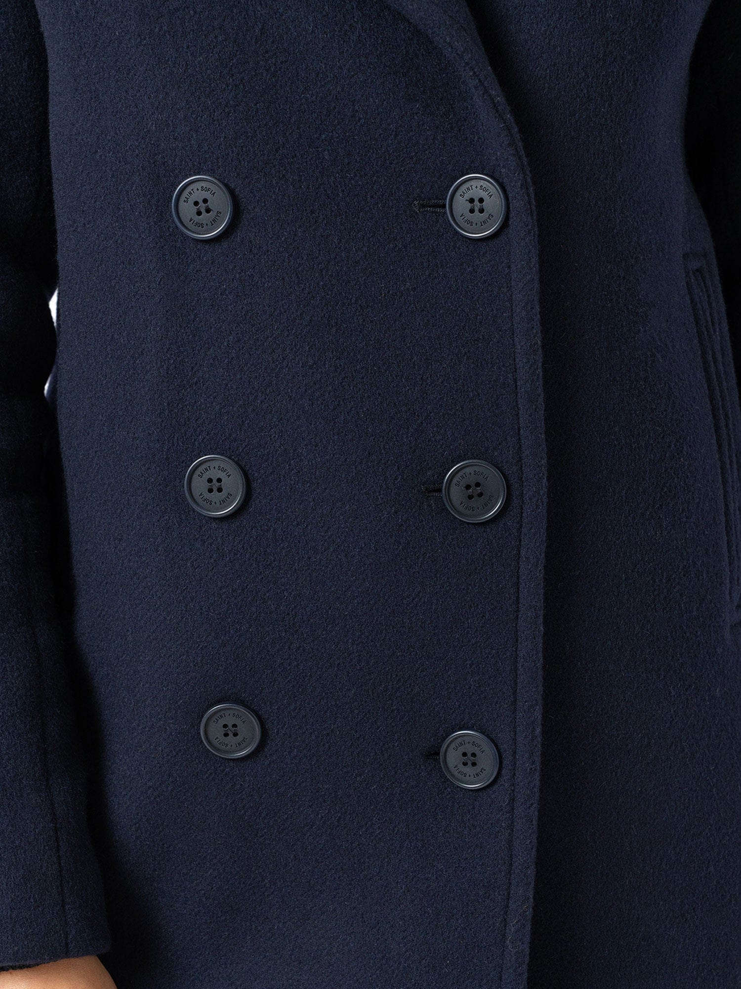 Quinn Pea Coat - Navy - Image 5