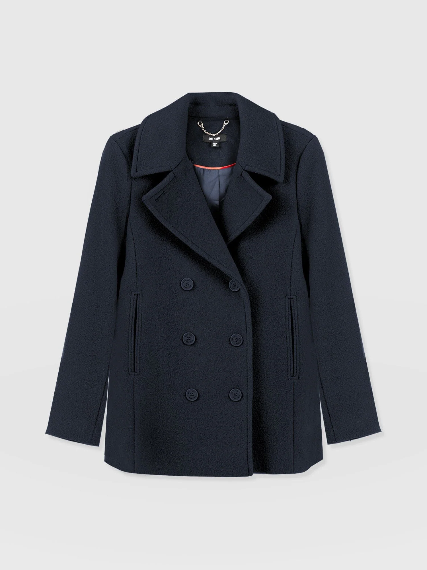 Quinn Pea Coat - Navy - Image 7