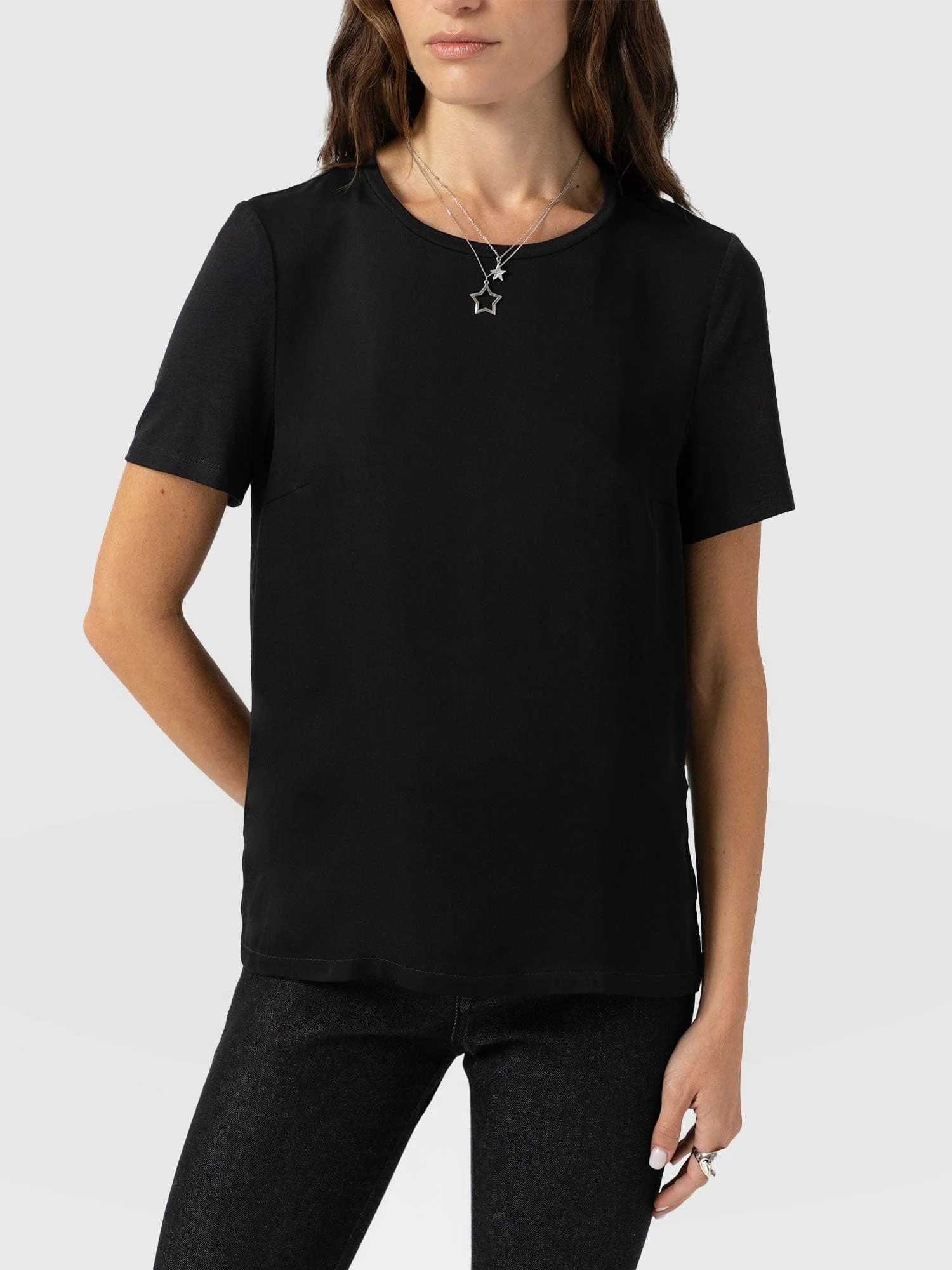 Rayner Contrast Tee - Black - Image 3