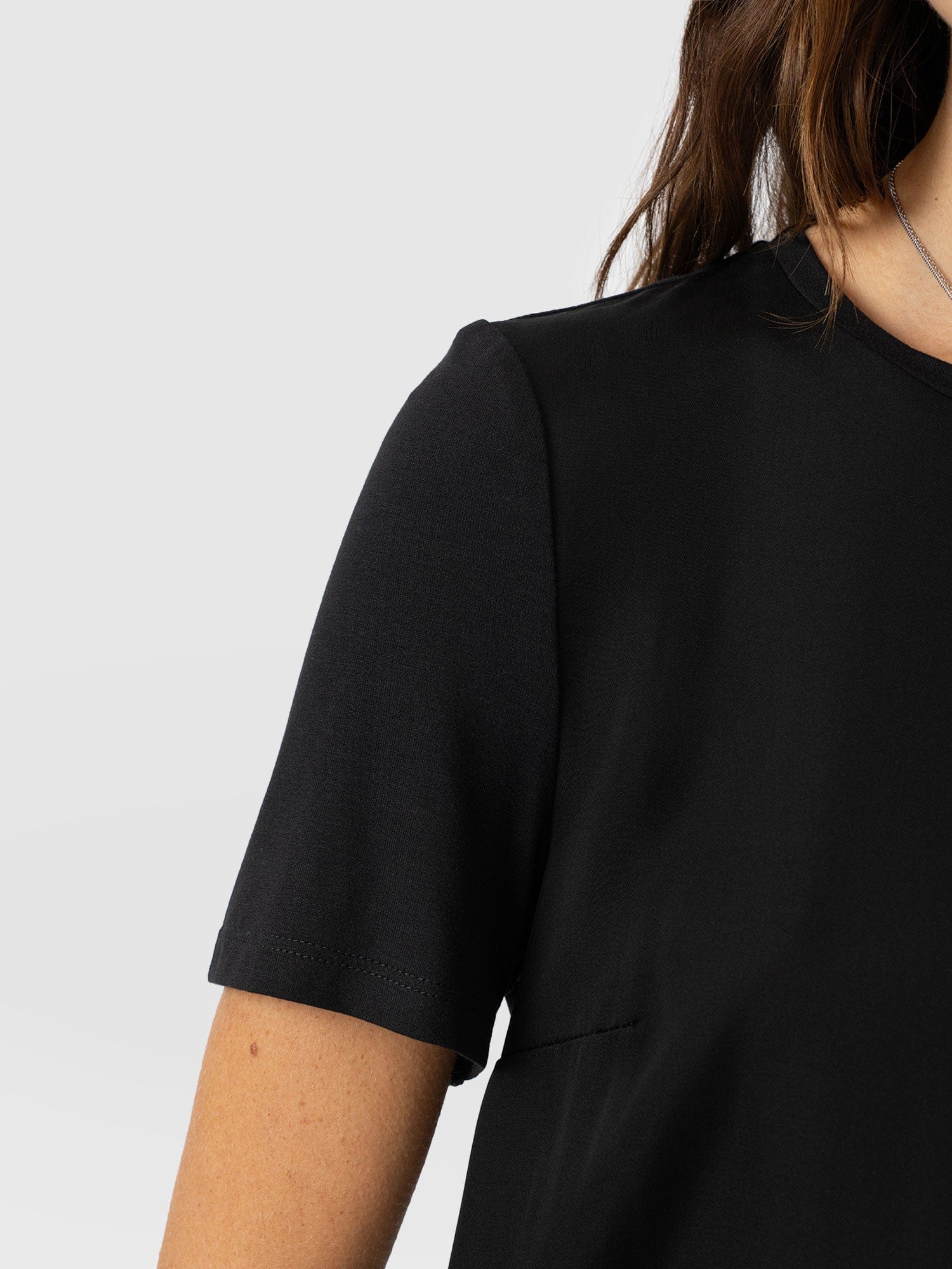 Rayner Contrast Tee - Black - Image 4