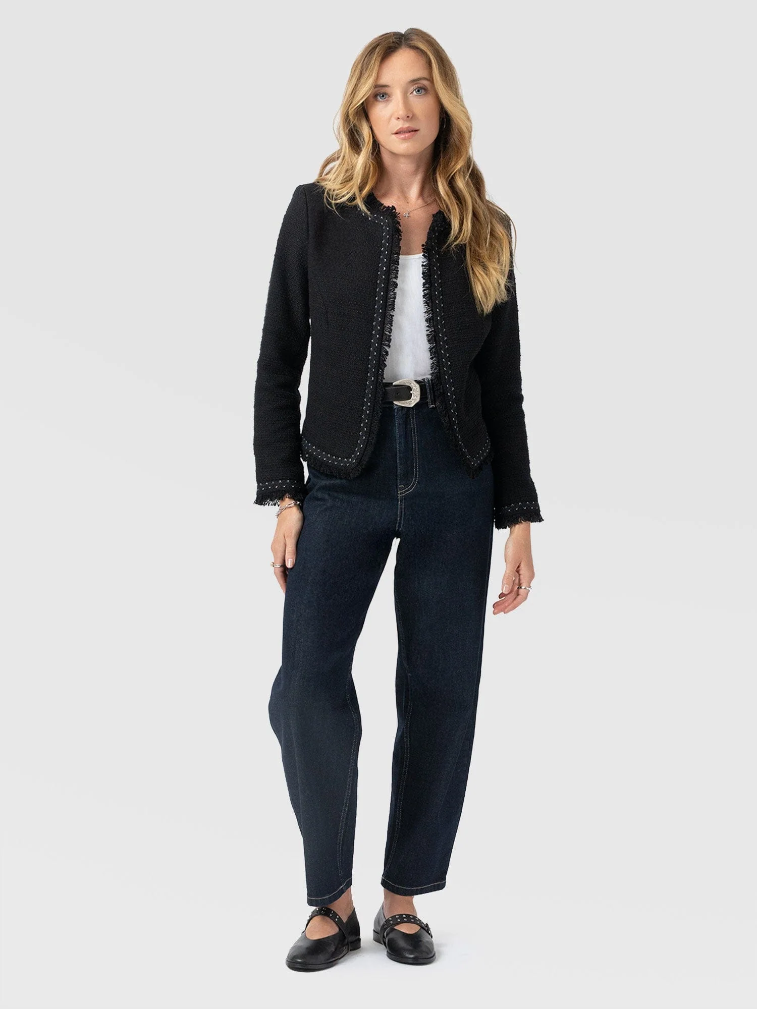 Rayner Jacket - Black Boucle - Image 2