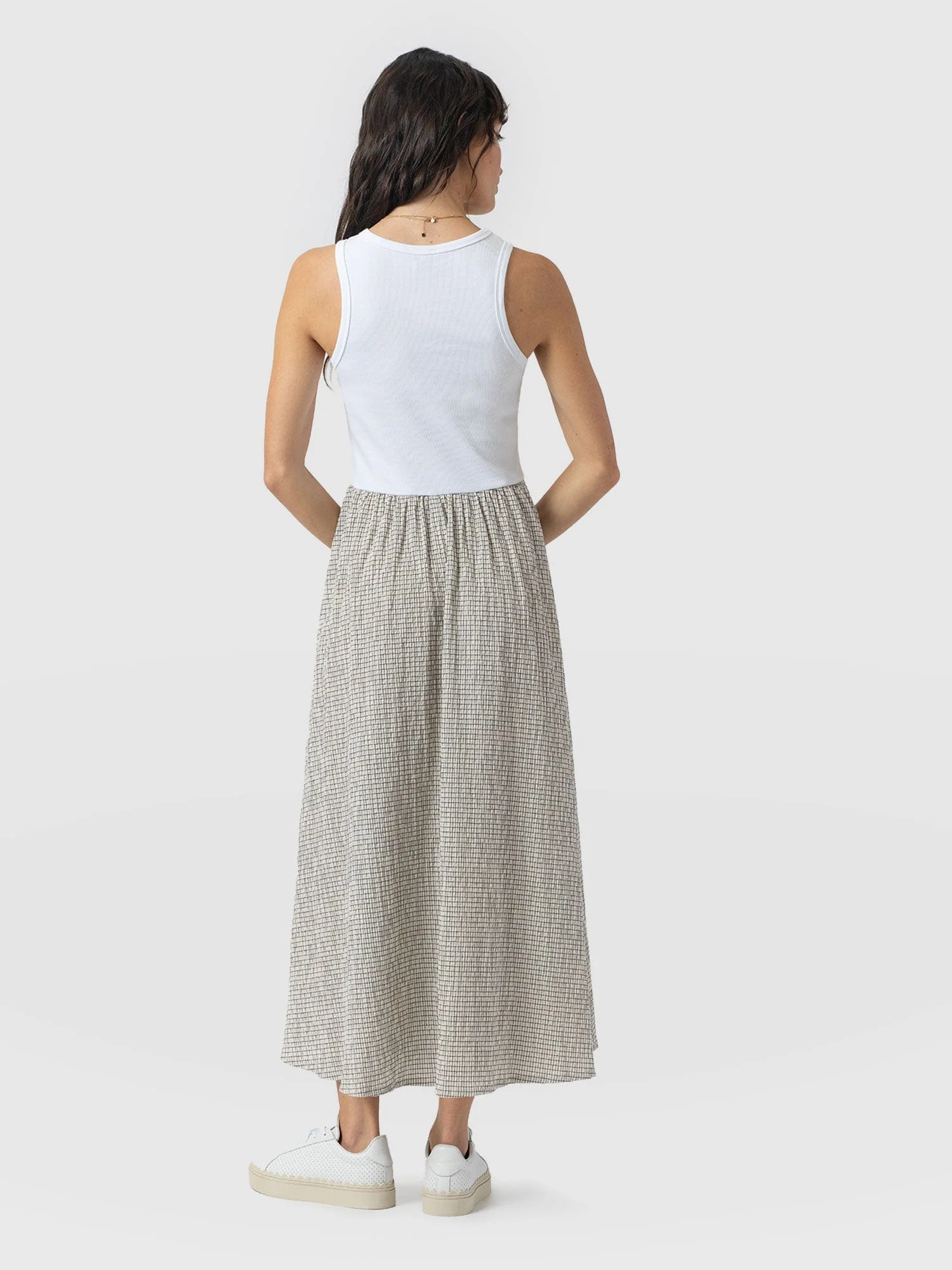 Renee Contrast Dress - Gingham - Image 6