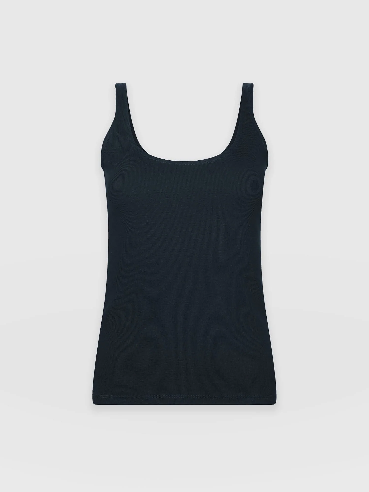Rib Cami - Navy - Image 7